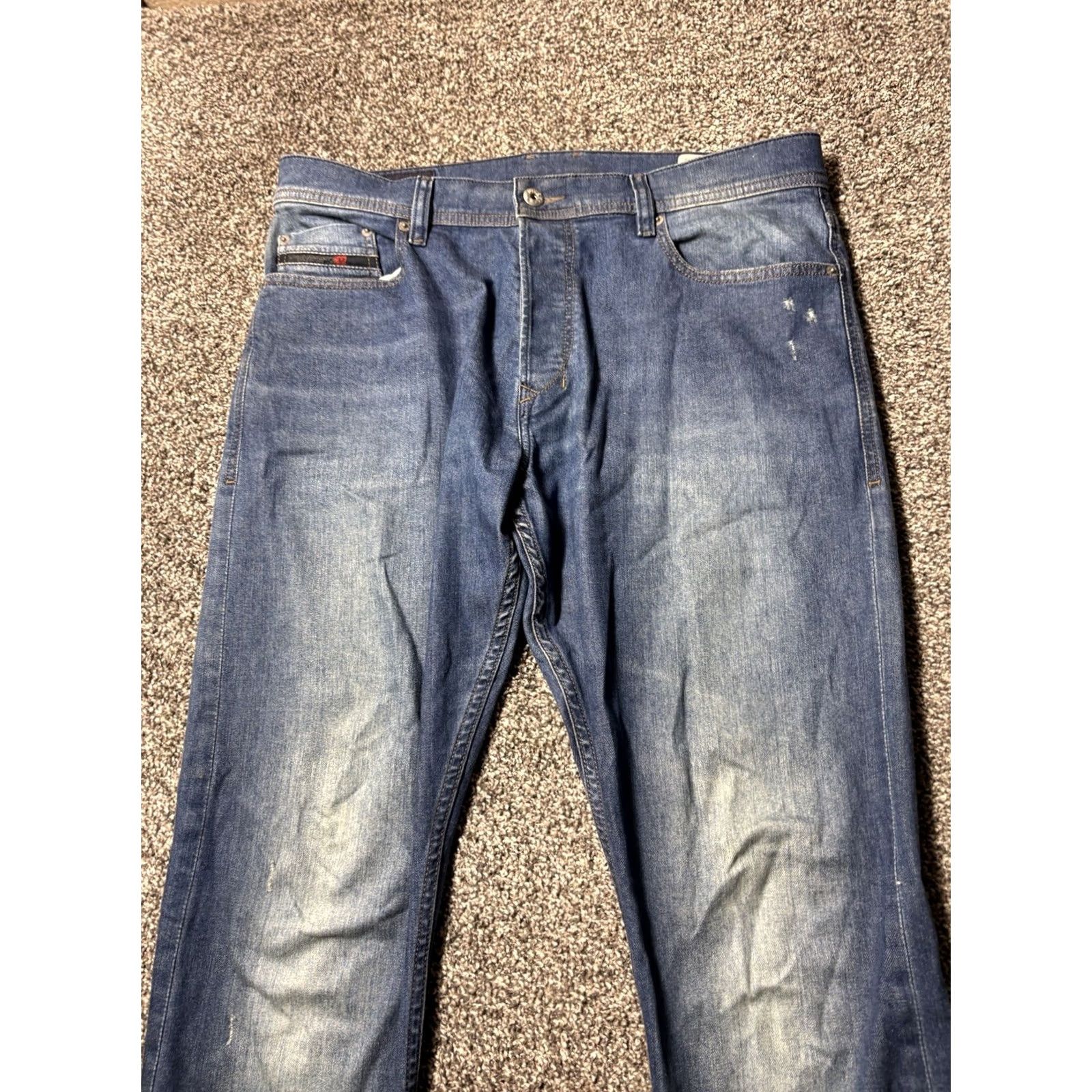 Diesel Diesel Tepphar Jeans Mens 34x30 Slim-Carrot Button Fly Stretch CQ488 Size US 34 / EU 50 - 6 Thumbnail