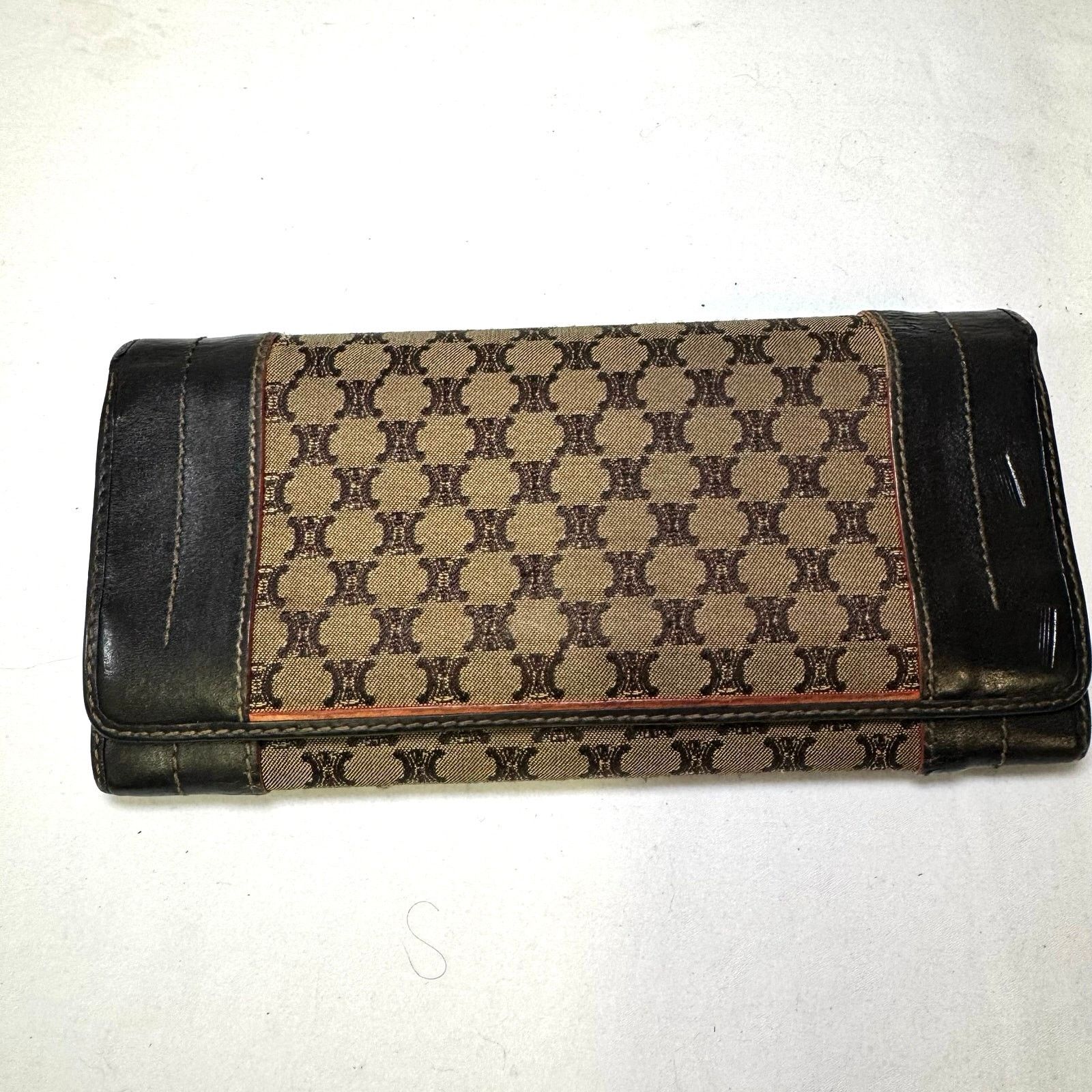Celine Celine Leather and fabric Monogram long wallet Size ONE SIZE - 1 Thumbnail