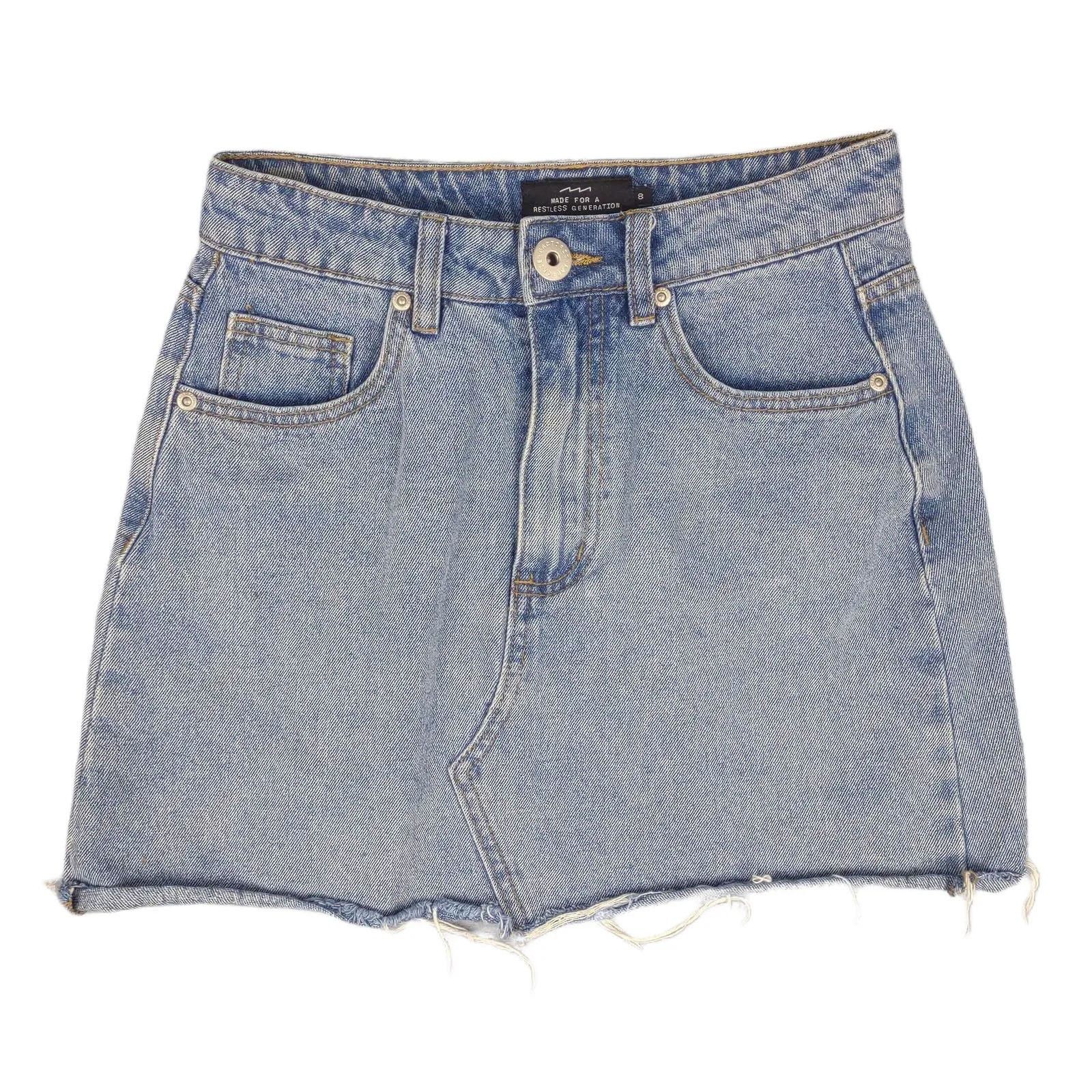 Factorie Made For A Restless Generation AUS 26" Denim Jean Mini Skirt Size 27" / US 4 / IT 40 - 1 Thumbnail