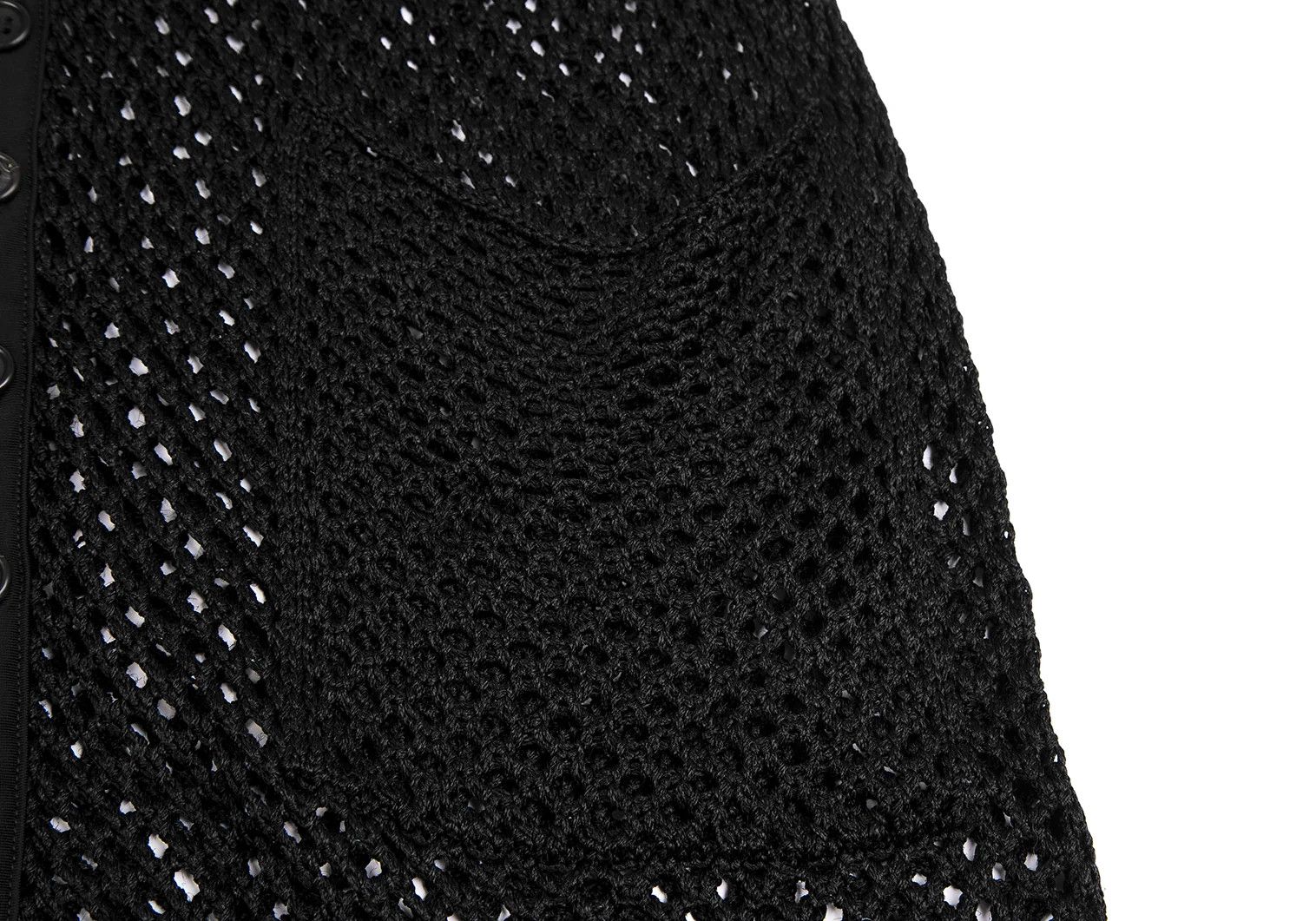 Yohji Yamamoto Yohji Yamamoto Fishnet Knit Vest Black M Size US M / EU 48-50 / 2 - 7 Thumbnail