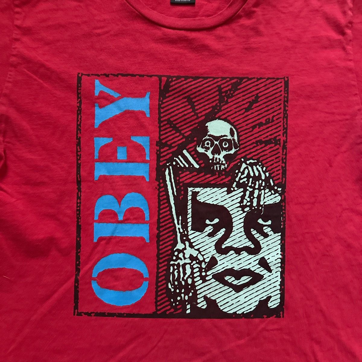 Obey Obey Skeleton Graphic Tee Size US L / EU 52-54 / 3 - 2 Thumbnail