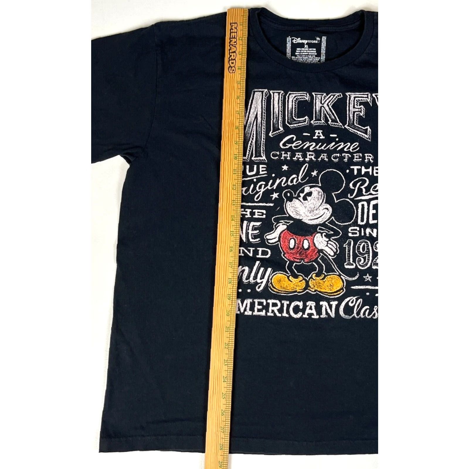 Disney Disney Store Mickey Mouse T-Shirt Mens XL Black Organic Cotton Crew Neck Short Sleeve Shirt Size US XL / EU 56 / 4 - 5 Thumbnail