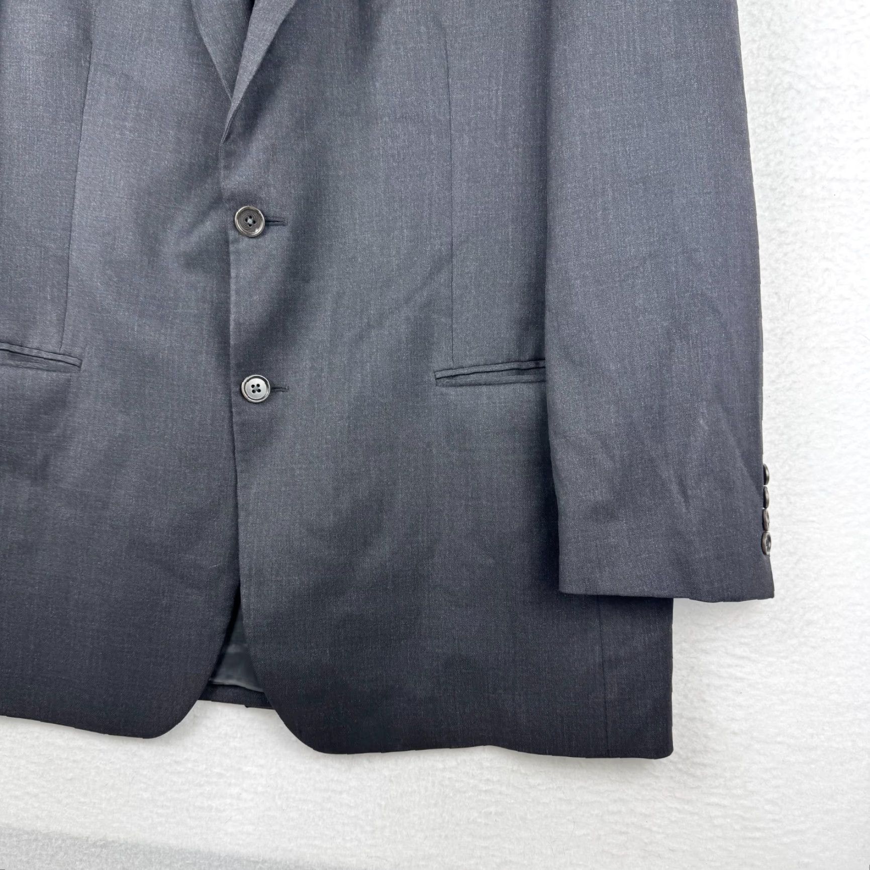 Brooks Brothers Brooks Brothers Blazer Wool 2 Piece Charcoal Mens 43R Classic 38 Waist Made in Italy Size 38R - 3 Thumbnail