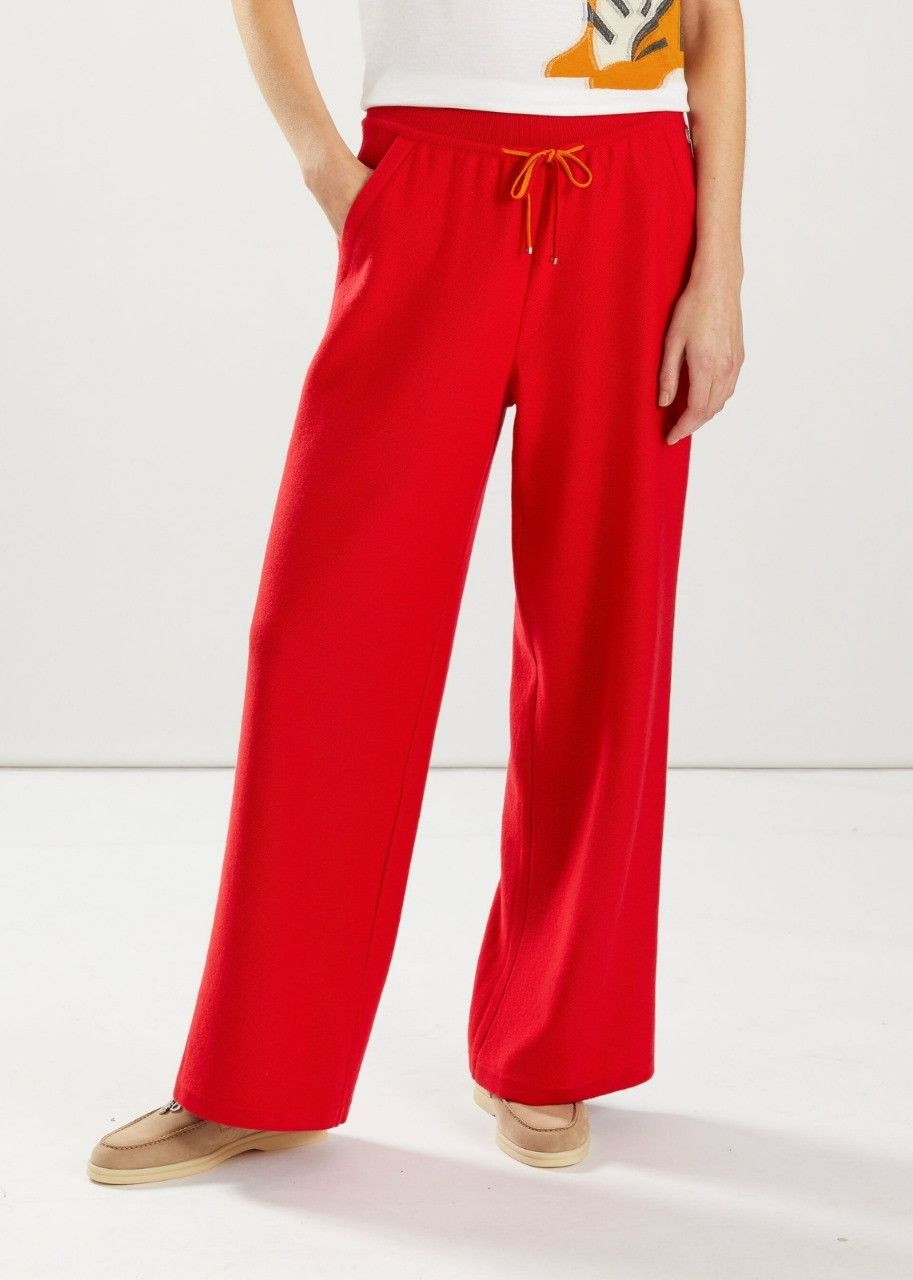image of Loro Piana O1Srvl11E0524 Trouser In Red, Women's (Size 27)