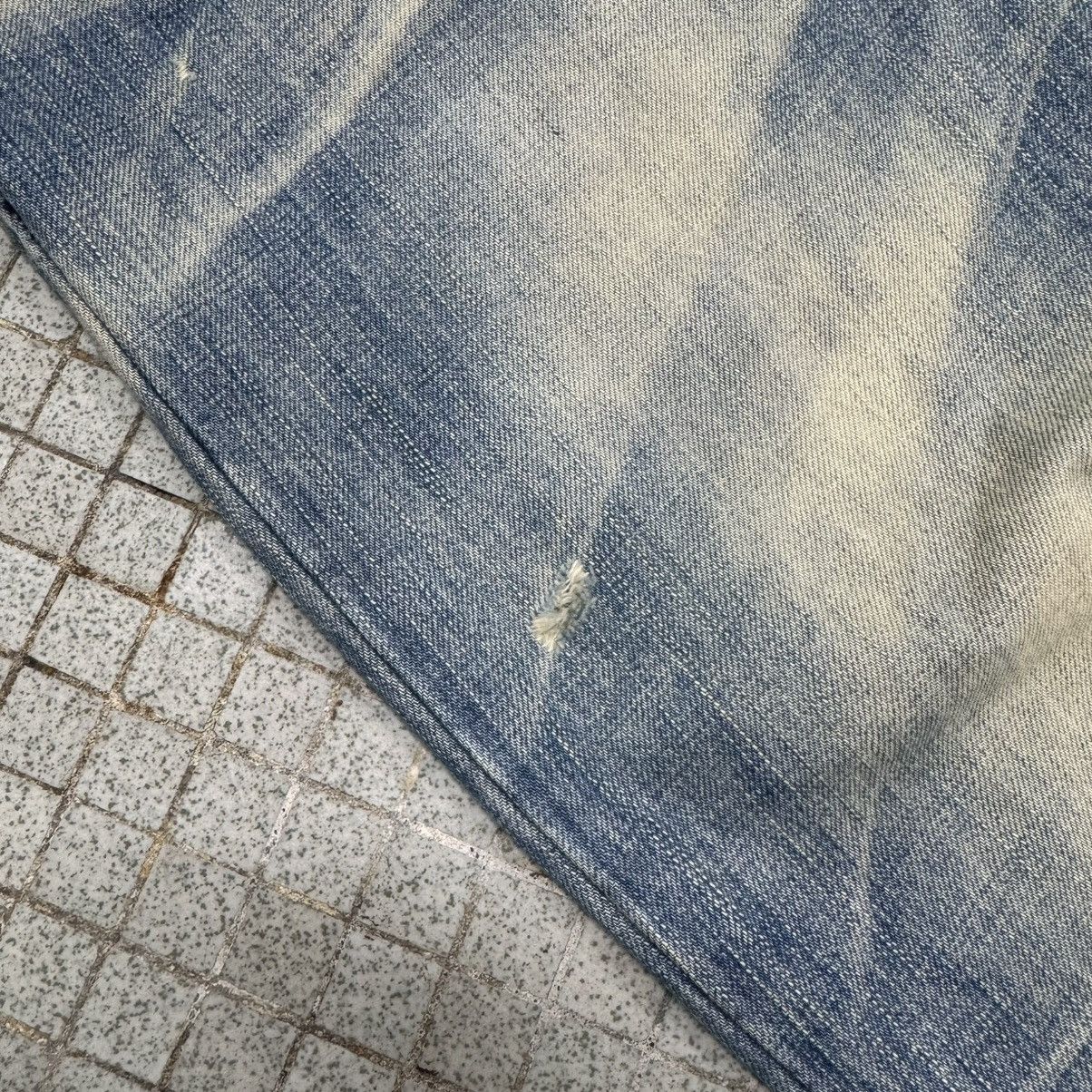 Japanese Brand 2000s Oniarai Embroidery Flame Demon Japanese Jeans Size US 33 - 10 Thumbnail
