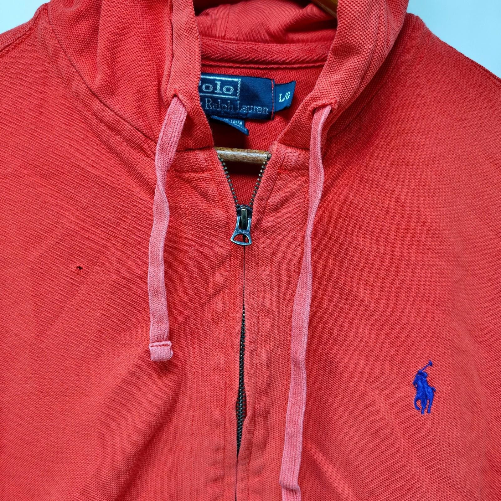 Polo Ralph Lauren Vintage Polo Ralph Lauren Full Zip Lightweight Hoodie Large Size US L / EU 52-54 / 3 - 4 Thumbnail