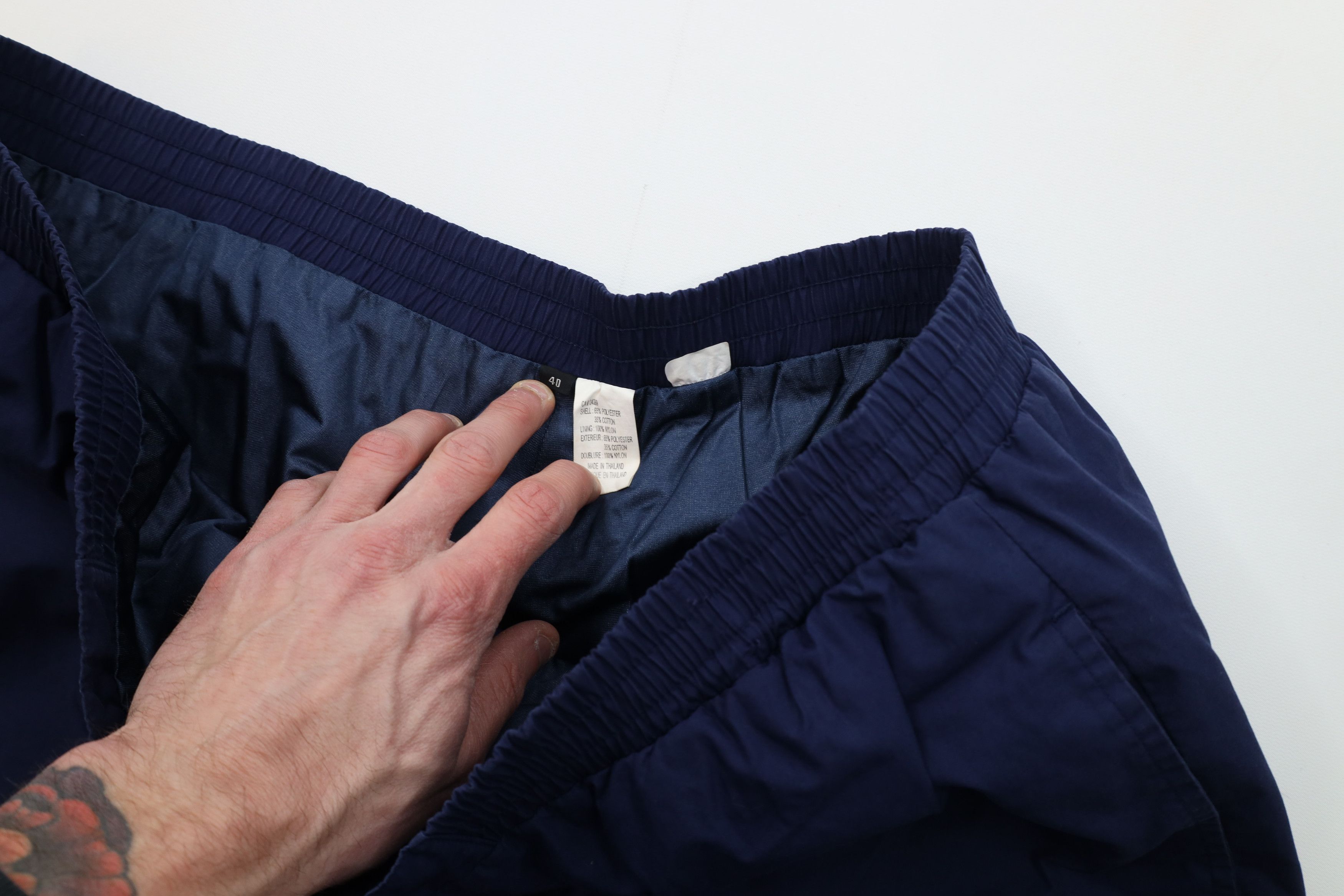 Vintage Vintage 90s Streetwear Waterproof Rain Pants Navy Blue Size US 40 / EU 56 - 12 Thumbnail