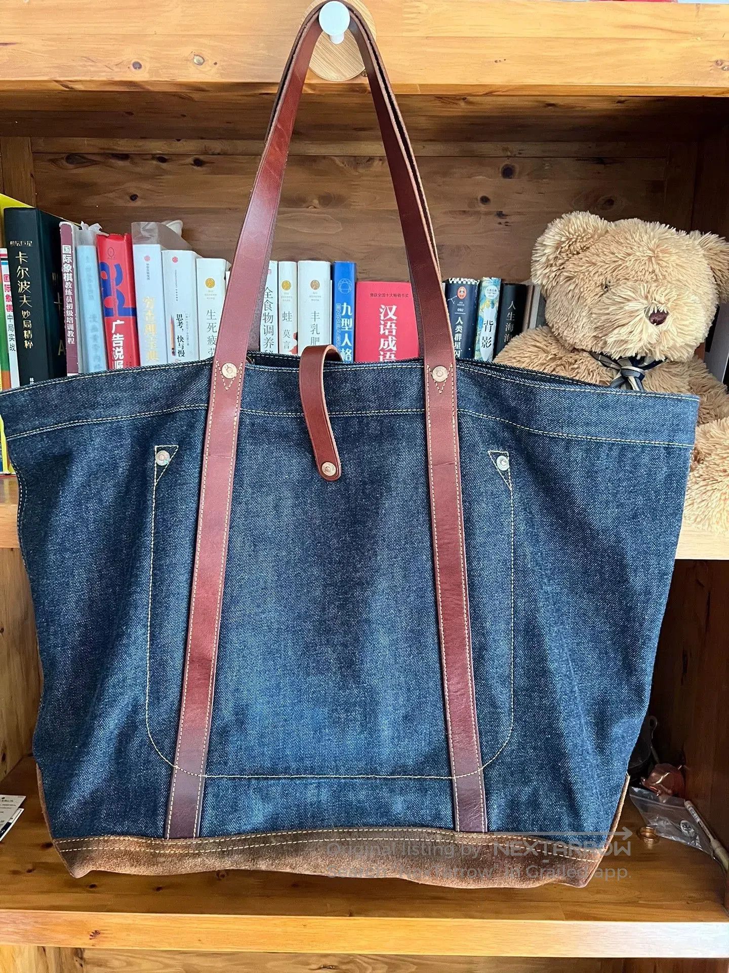 RRL Ralph Lauren RRL Double RL Denim Tote Bag. Size ONE SIZE - 4 Thumbnail