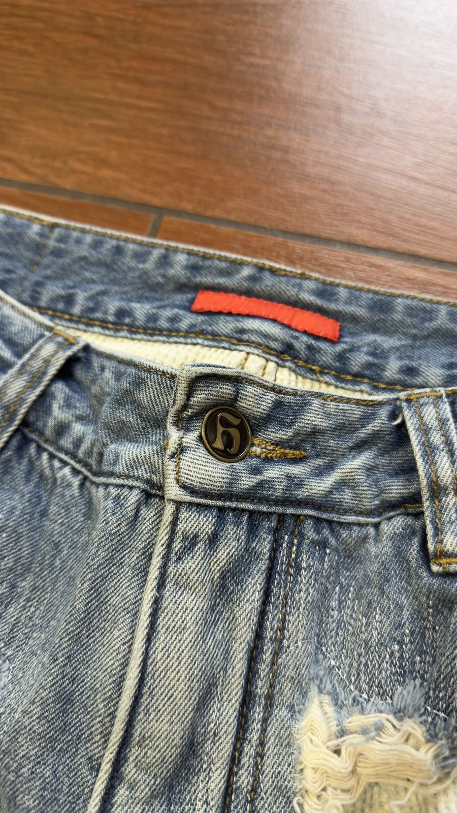 Handmade HANDMADERUST red tag denim Size US 32 / EU 48 - 3 Thumbnail