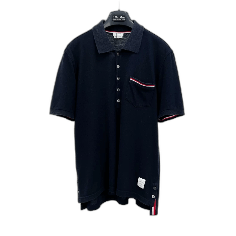 Thom Browne Thom Browne Short Sleeve Polo Shirt-yf Size US M / EU 48-50 / 2 - 1 Thumbnail