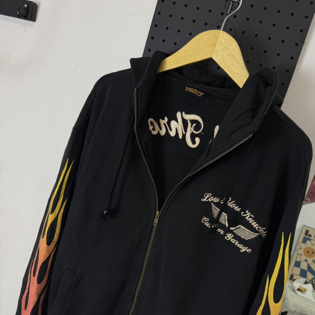 Japanese Brand LOWBLOW KNUCKLE x looney tunes flame motorcycle zip hoodie Size US XL / EU 56 / 4 - 6 Thumbnail