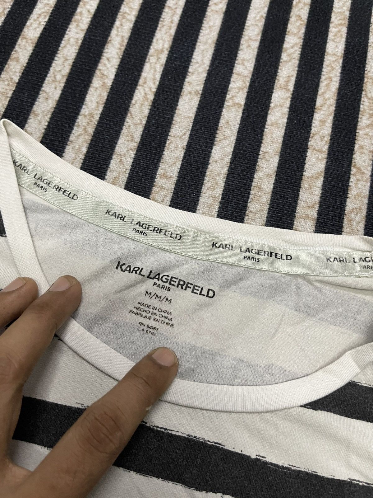 Karl Lagerfeld 2000s KARL LAGERFELD PARIS “FROM PARIS LOVE,KARL XX” HEART Size M / US 6-8 / IT 42-44 - 7 Thumbnail