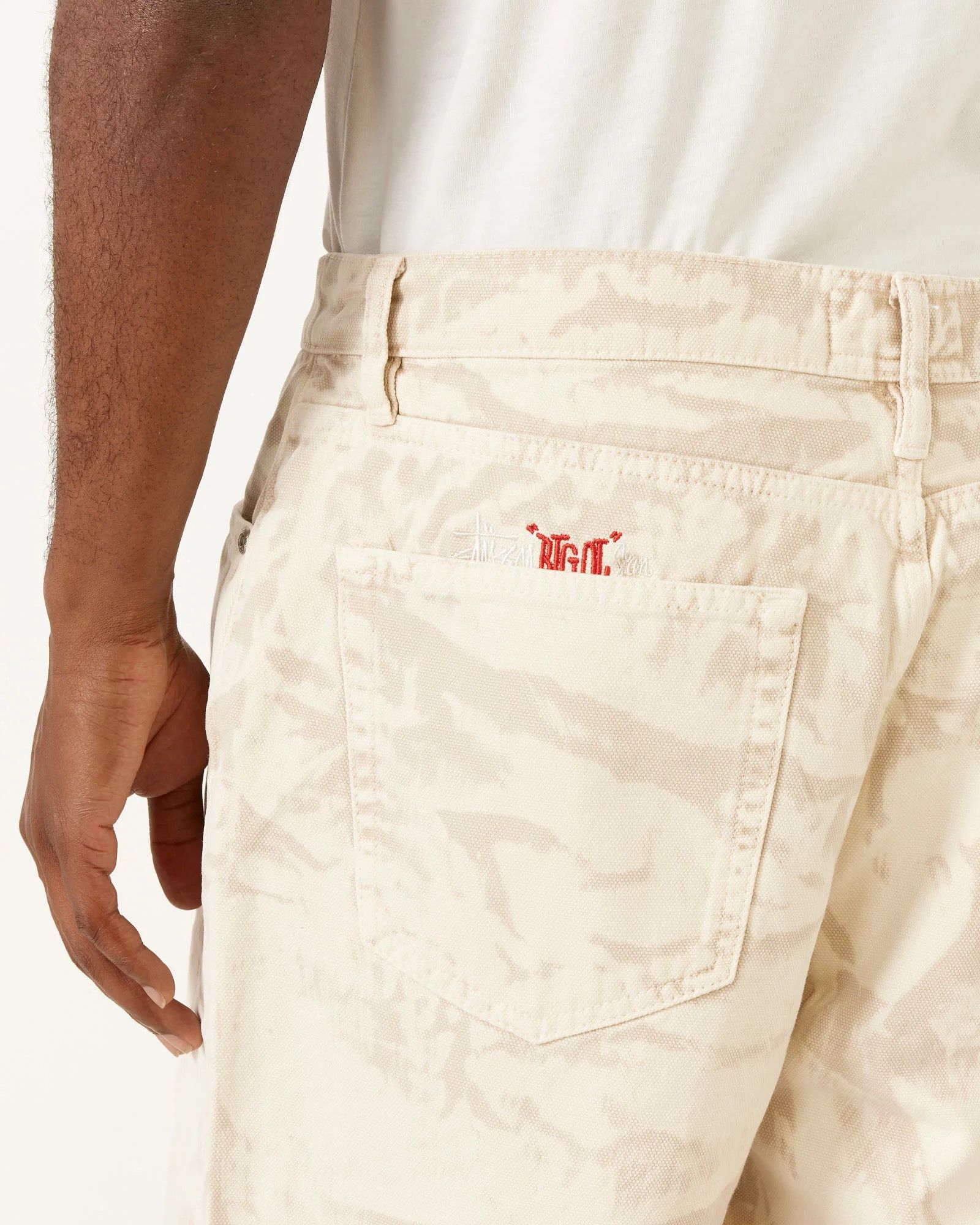 Stussy Distressed Canvas Big Ol' Jean in Khaki Size US 34 / EU 50 - 2 Thumbnail