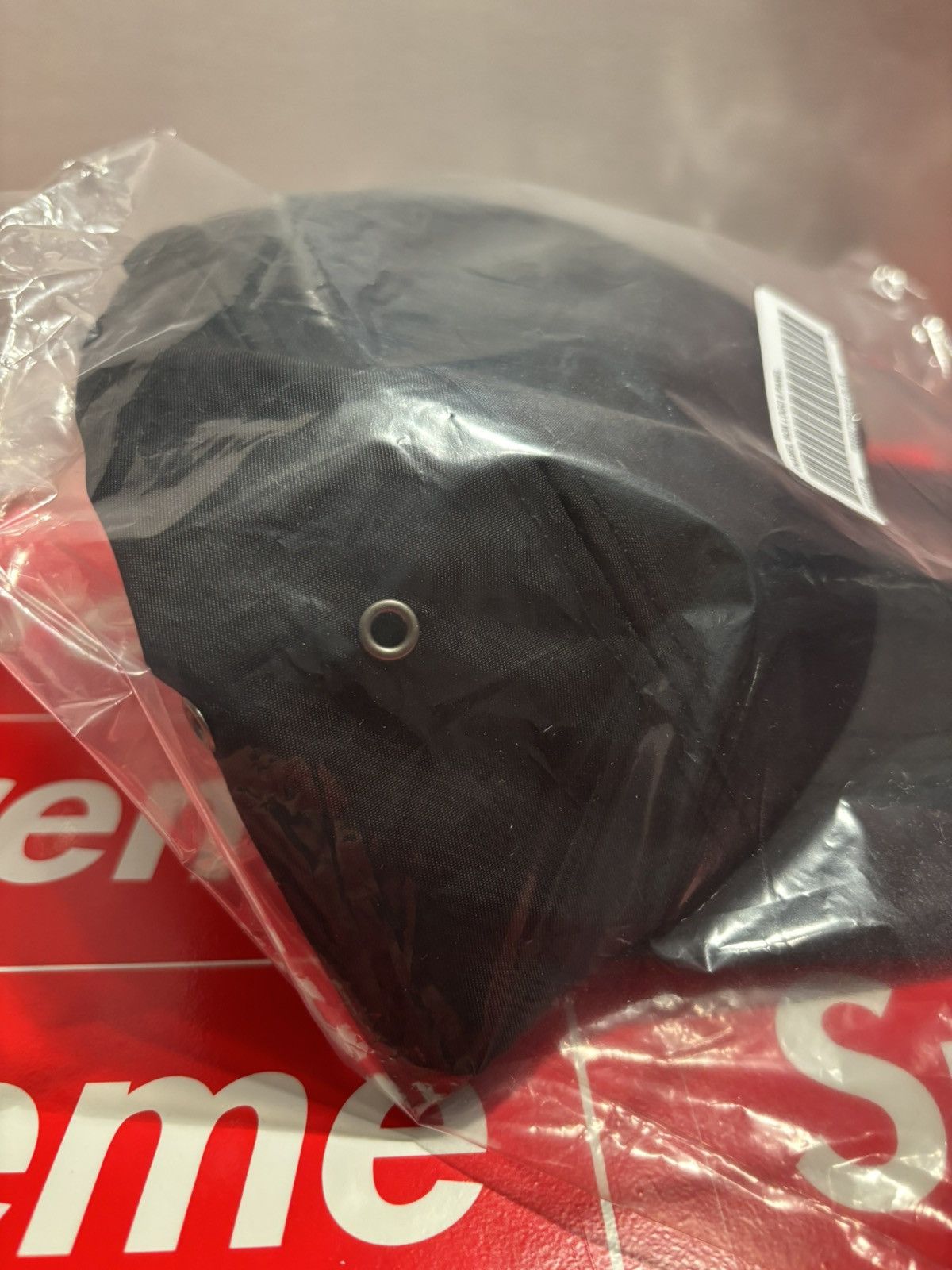 Supreme SUPREME black Enamel Box Logo 6 panel cap hat black new FW23 Size ONE SIZE - 4 Thumbnail