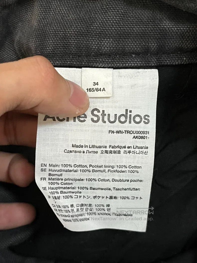 Acne Studios Acne Studios Wide flare heavy-duty workwear solid color zi Size 42" / US 20 - 4 Thumbnail