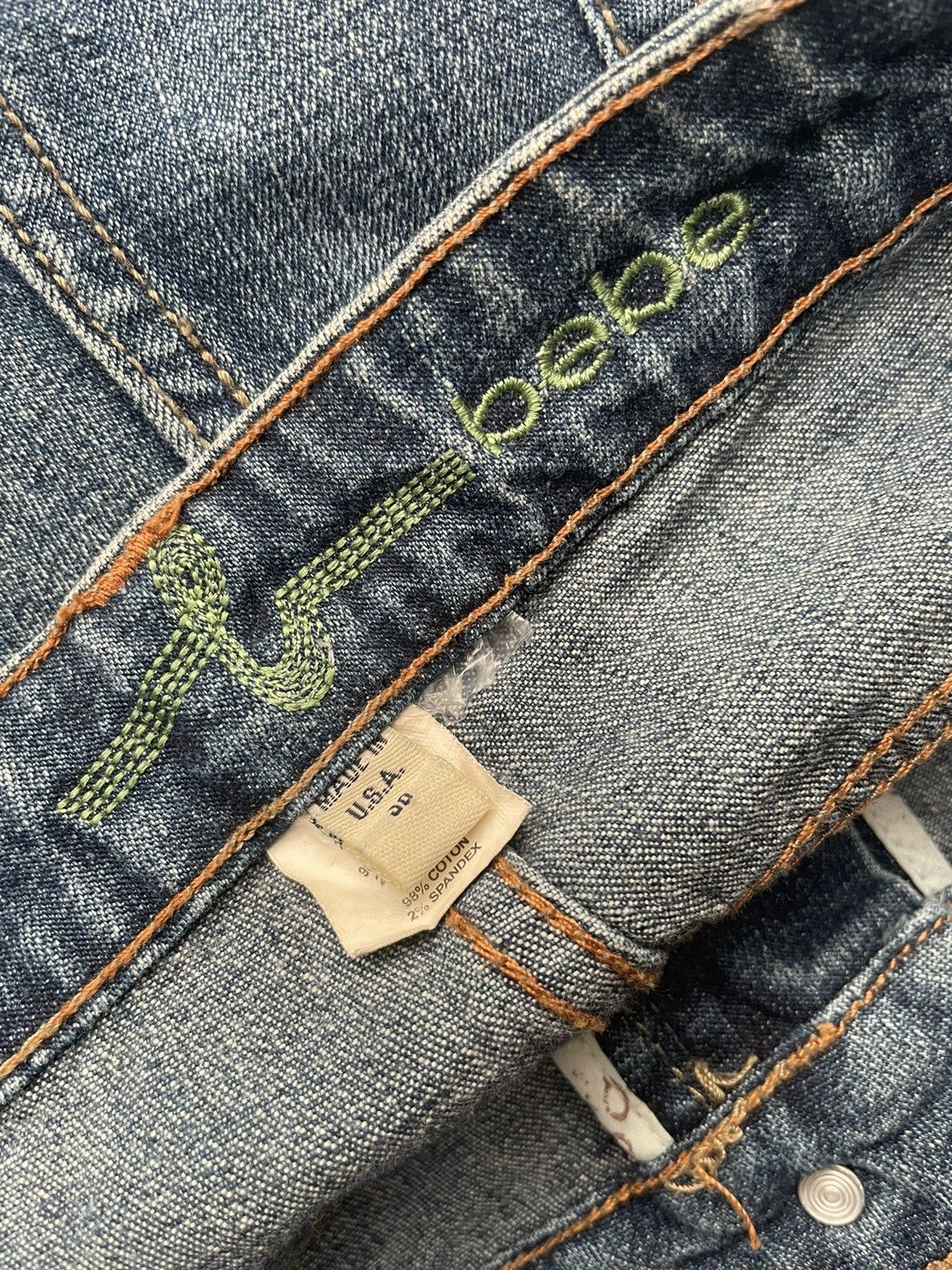 Bebe × Designer Bebe Flare Distresed Denim Size 33" - 9 Thumbnail