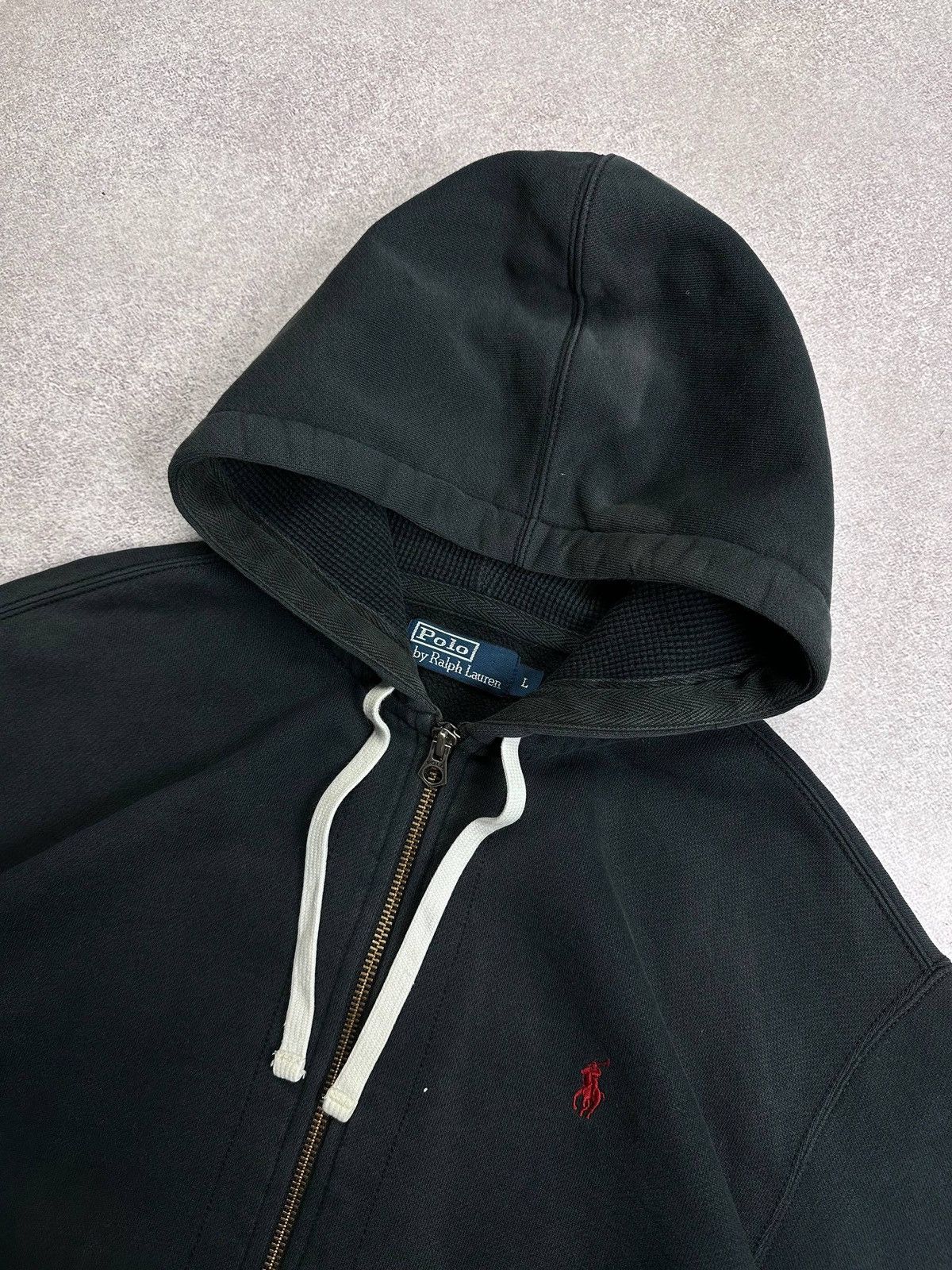 Polo Ralph Lauren Vintage 90s Polo Ralph Lauren Heavy Cotton Zip Hoodie L Size US L / EU 52-54 / 3 - 4 Thumbnail