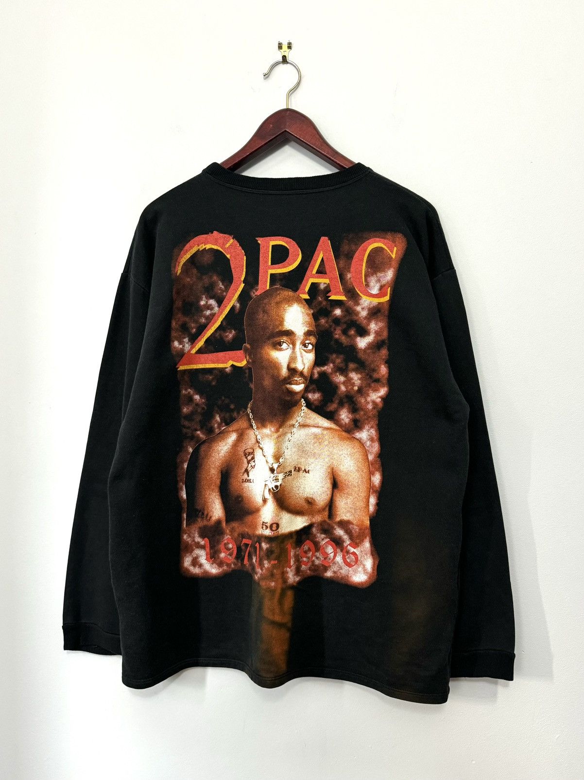 Band Tees × Rap Tees × Vintage Vintage 2Pac Tupac Shakur 90's Sweatshirt Size US XL / EU 56 / 4 - 5 Thumbnail