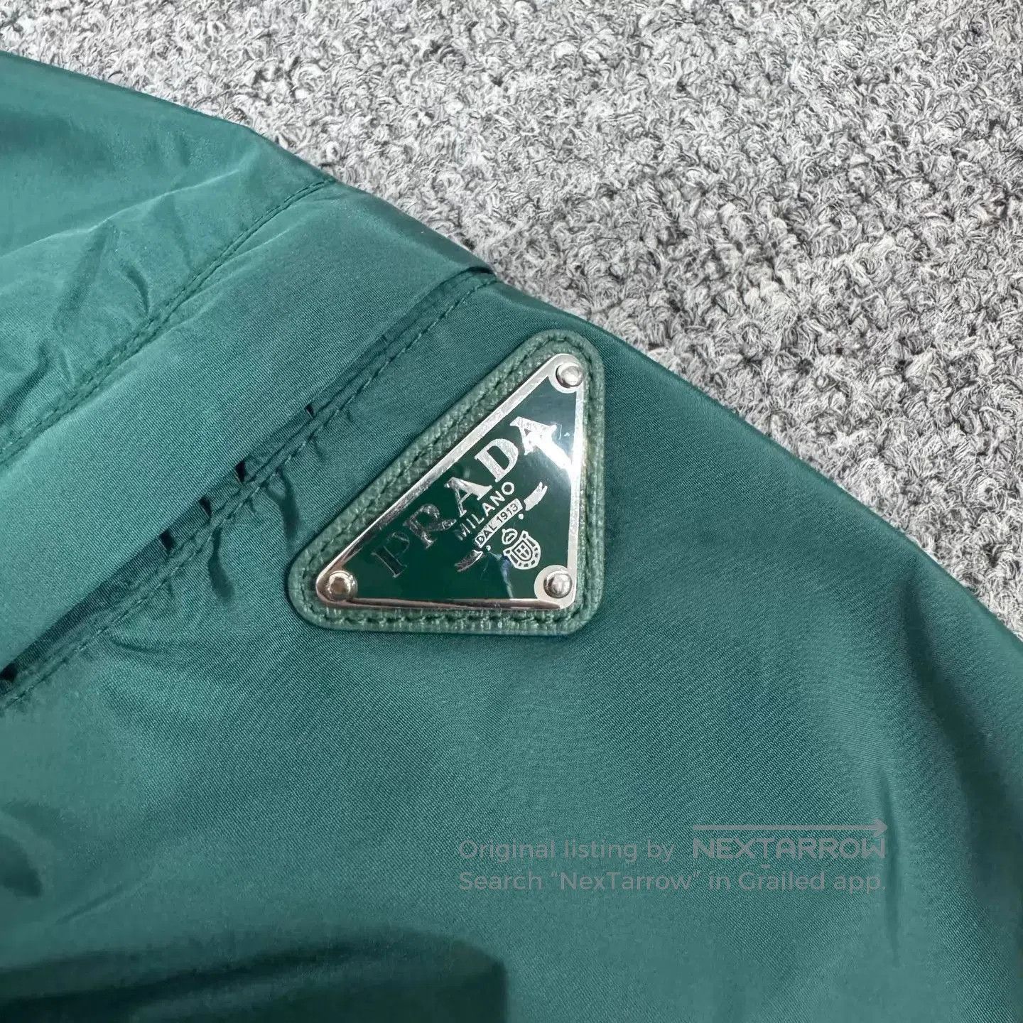 Prada Green Hooded Lightweight Jacket Size M. Size US M / EU 48-50 / 2 - 4 Thumbnail