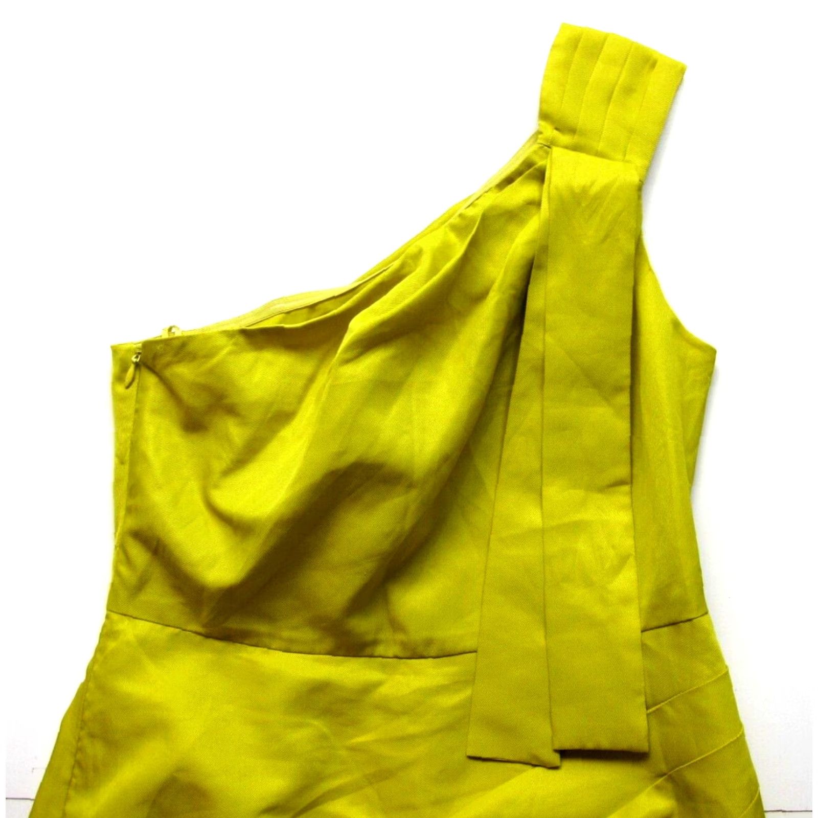Matthew Williamson Matthew Williamson For Impulse Yellow Ruched One Shoulder Sheath Dress 4 Size S / US 4 / IT 40 - 4 Thumbnail