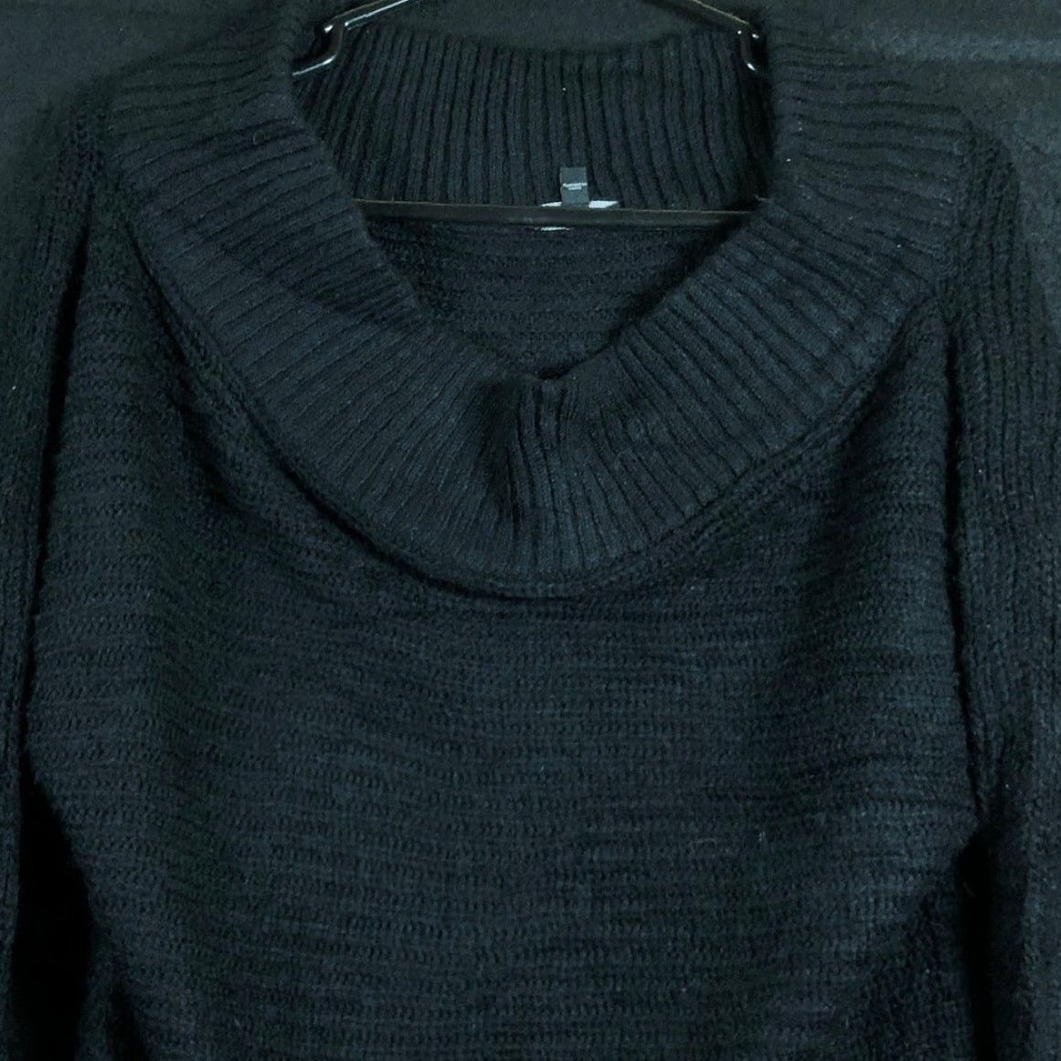 Express Express Sweater Womens Black Boat Neck Long Sleeve Wool Blend Small Size S / US 4 / IT 40 - 2 Thumbnail