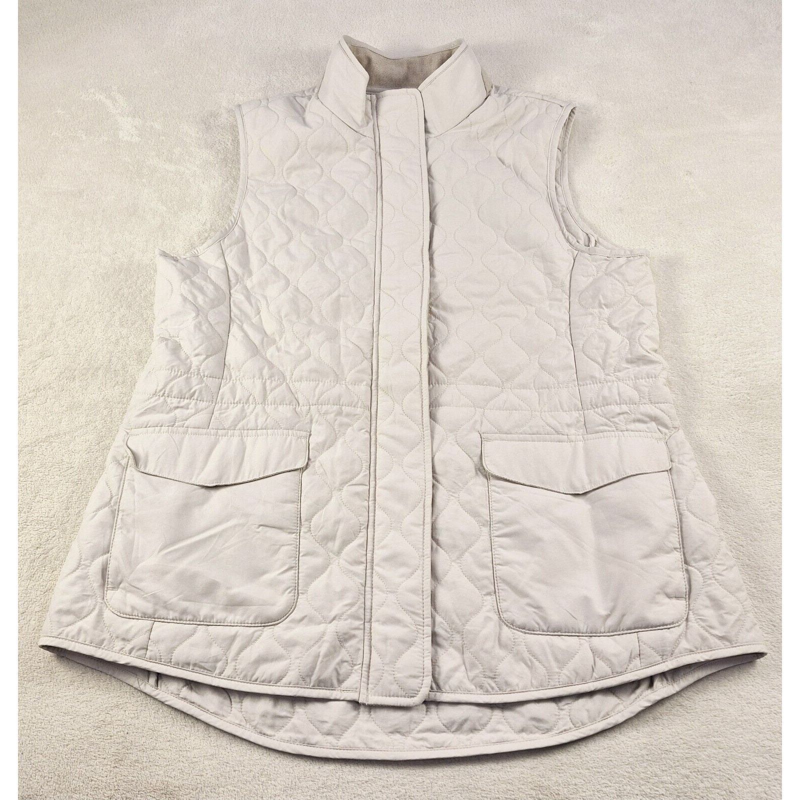 Peter Millar Peter Millar Addison Women's Quilted Vest Size L Beige NWT Size L / US 10 / IT 46 - 9 Thumbnail