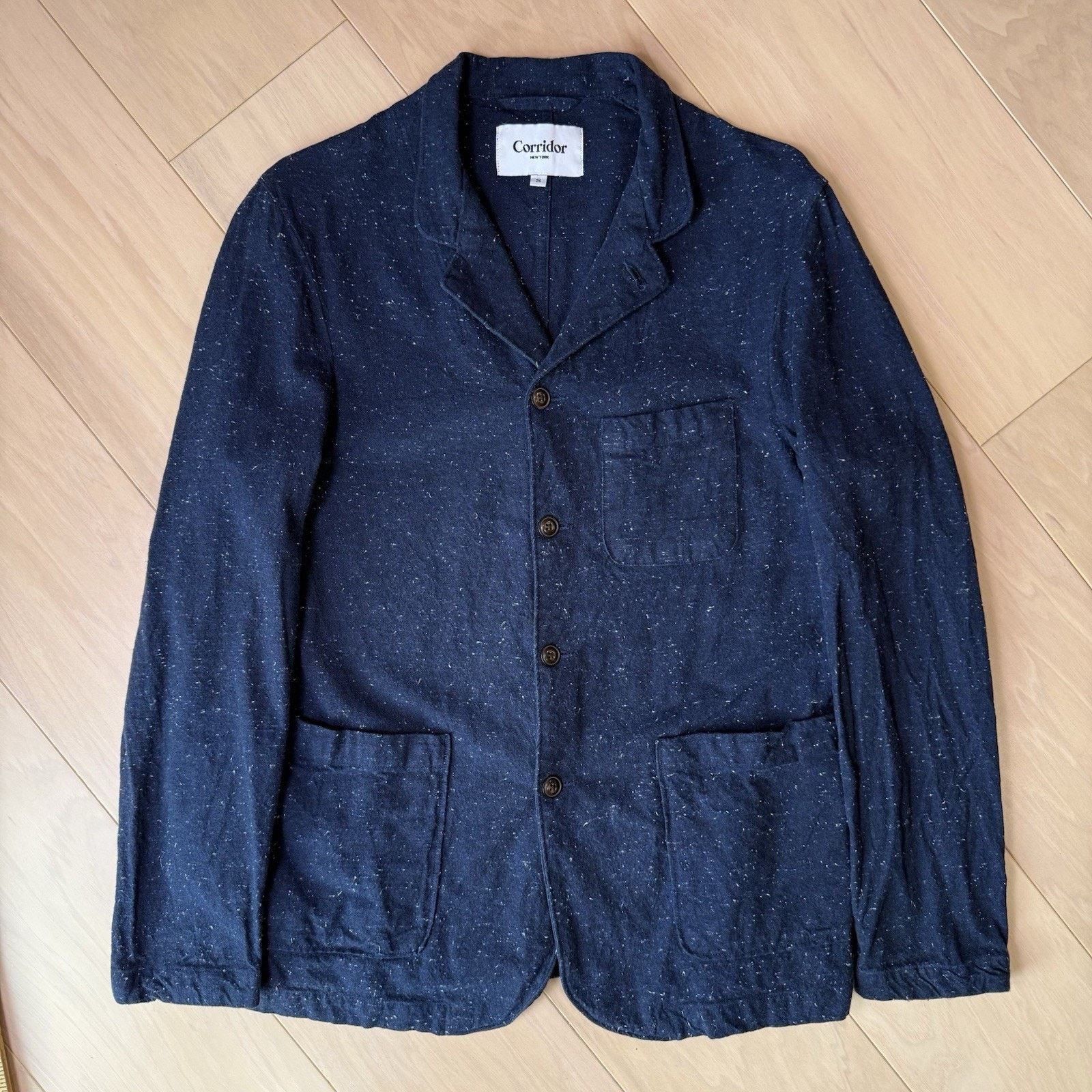 Corridor Corridor Chore Jacket Small Blue Speckled Lightweight Blazer Size US S / EU 44-46 / 1 - 3 Thumbnail