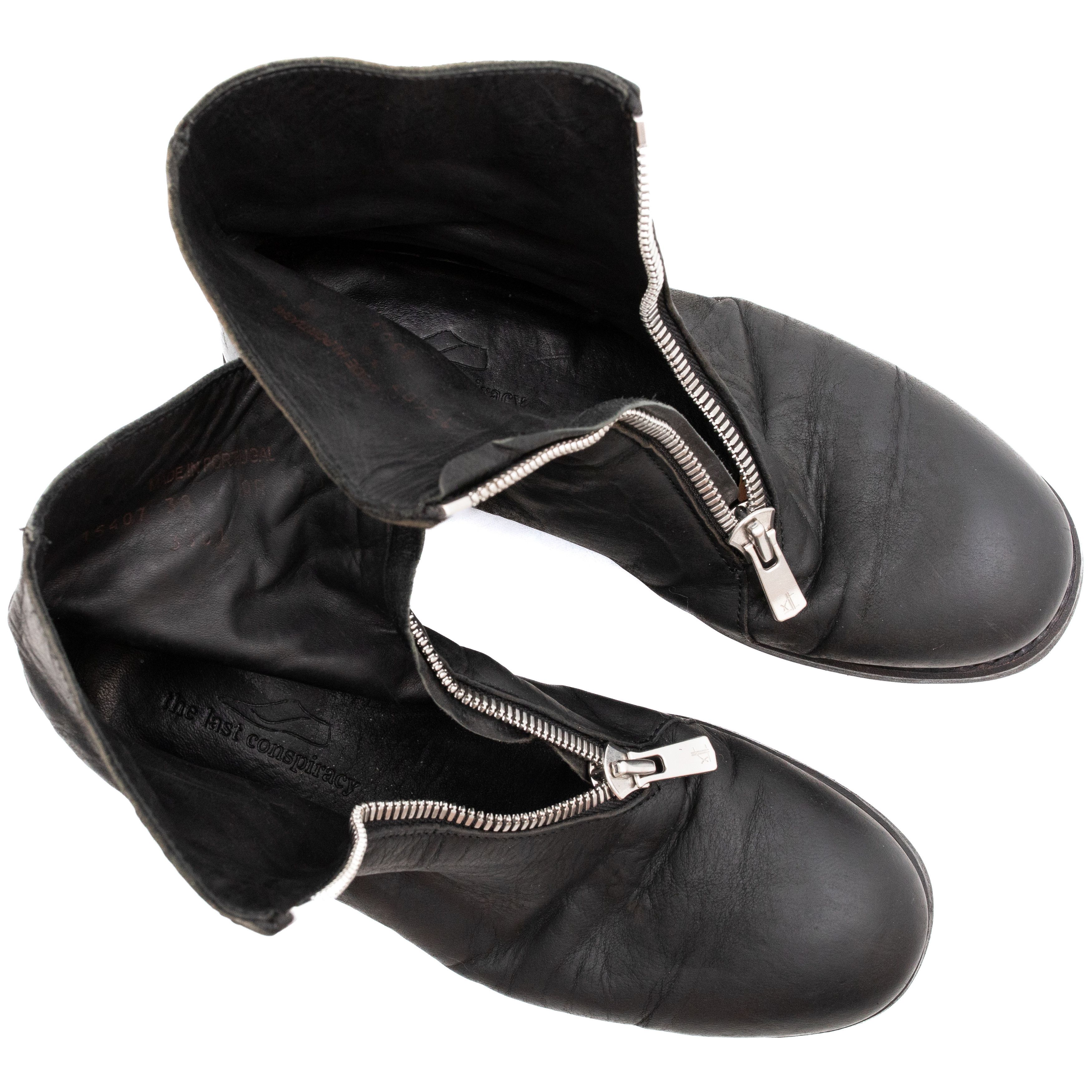 The Last Conspiracy *No Tariff* THE LAST CONSPIRACY Front Zip Boots Size US 8 / IT 38 - 8 Thumbnail