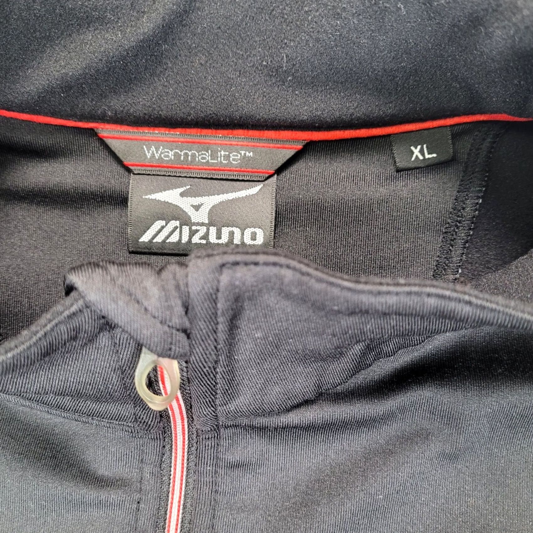 Mizuno Mizuno WarmaLite Mens XL Black Quarter Zip Long Sleeve Pullover Top Size US XL / EU 56 / 4 - 2 Thumbnail