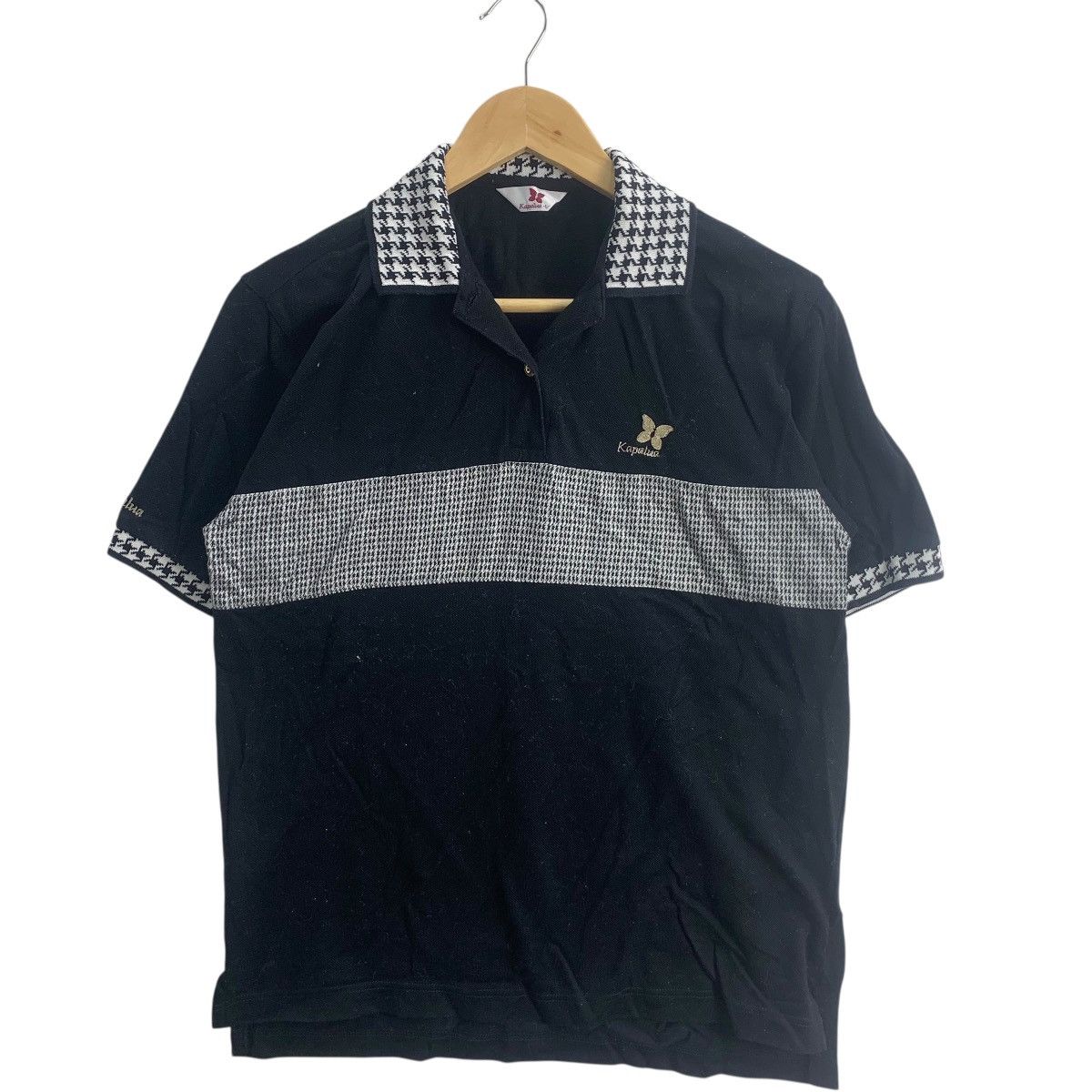 Vintage Vintage KAPALUA HAWAII MAUI Houndstooth Polo Tee Shirt Top Size US L / EU 52-54 / 3 - 5 Thumbnail