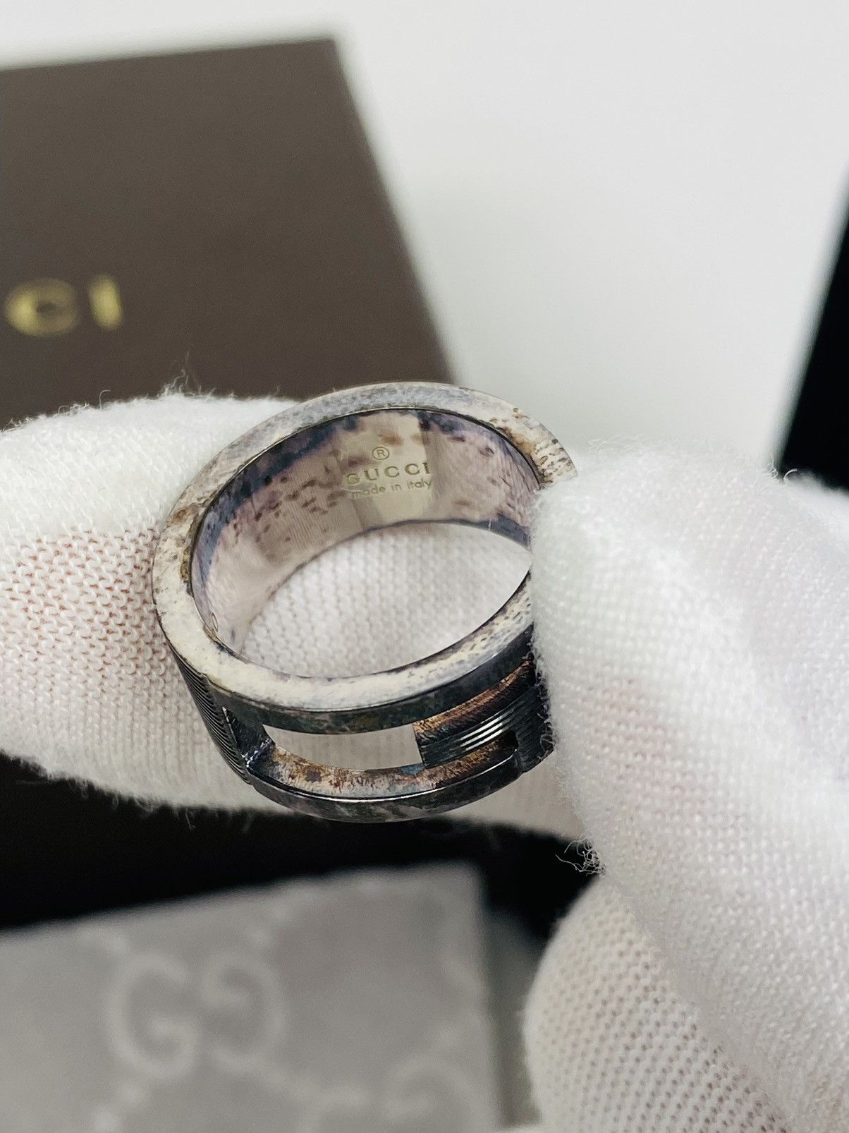 Gucci Gucci .925 Silver G Ring Size IT 10 Size ONE SIZE - 3 Thumbnail