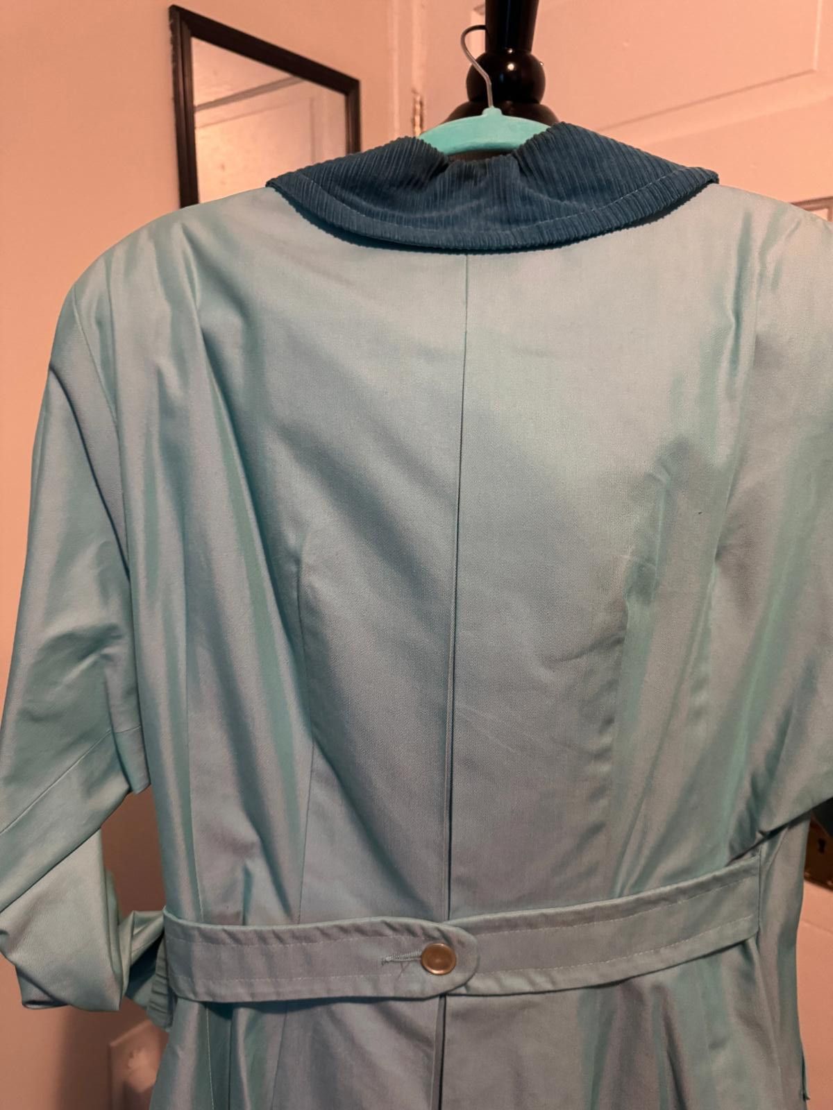 Designer True Vintage Double-Breasted Rain Trench Coat with hat Size ONE SIZE - 4 Thumbnail
