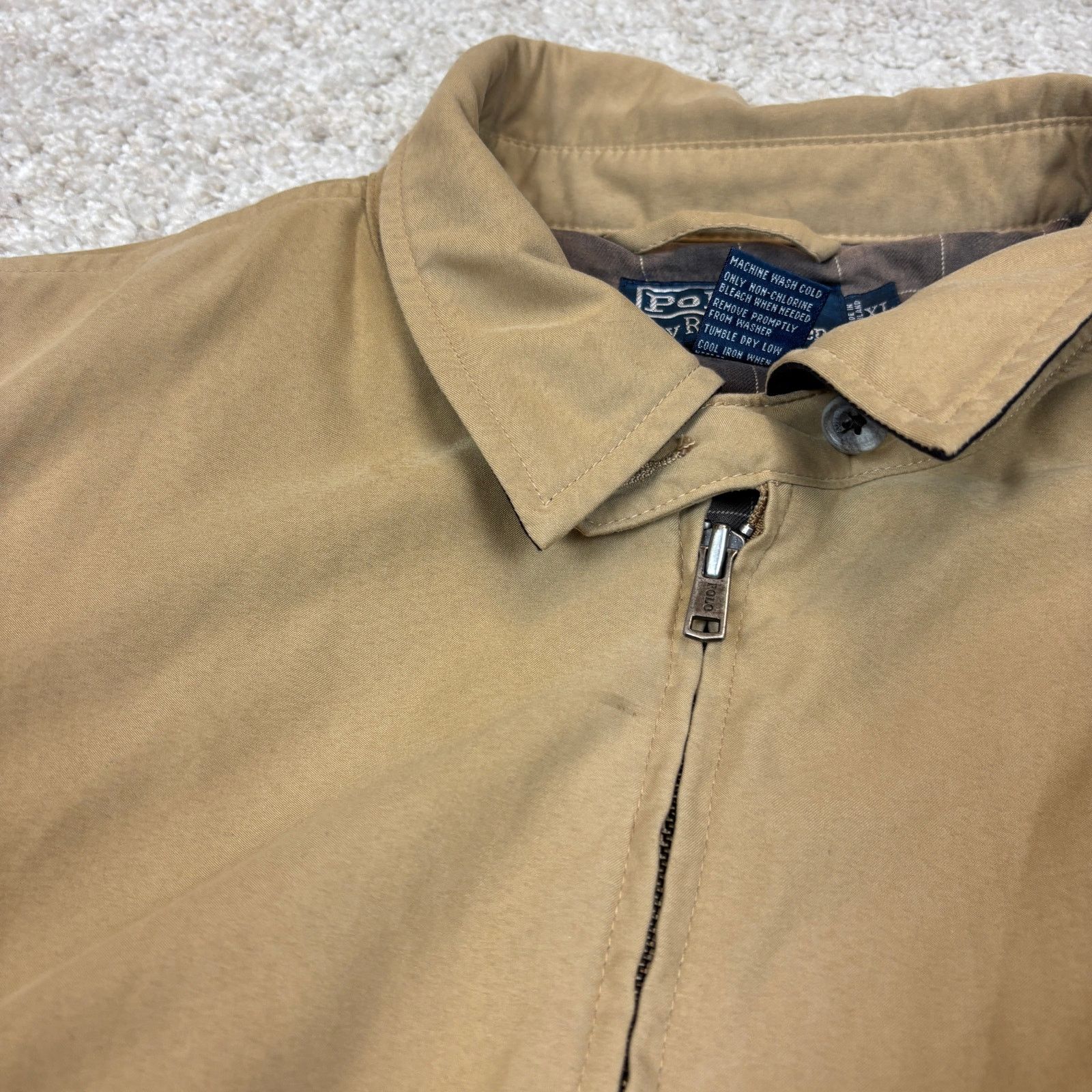 Polo Ralph Lauren × Vintage VTG Polo Ralph Lauren Plaid Lined Full Zip Bomber Men's XL Size US XL / EU 56 / 4 - 8 Thumbnail