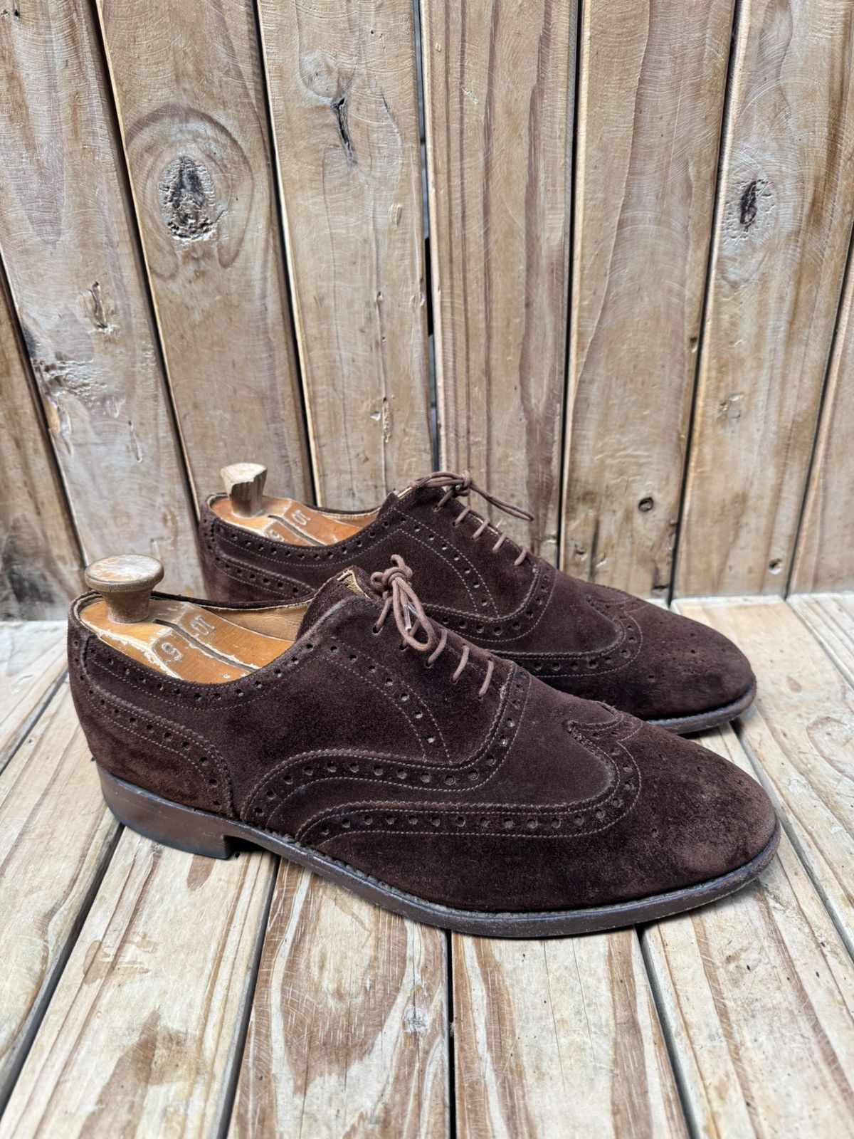 Alfred Sargent Alfred Sargent Brown suede wingtip dress Men’s shoes UK 11 Size US 12 / EU 45 - 5 Thumbnail