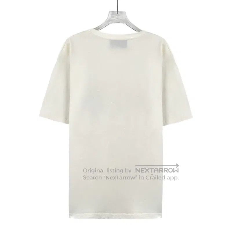 Gucci Gucci Beige robot cat logo letter print cotton round-neck Size S / US 4 / IT 40 - 2 Thumbnail