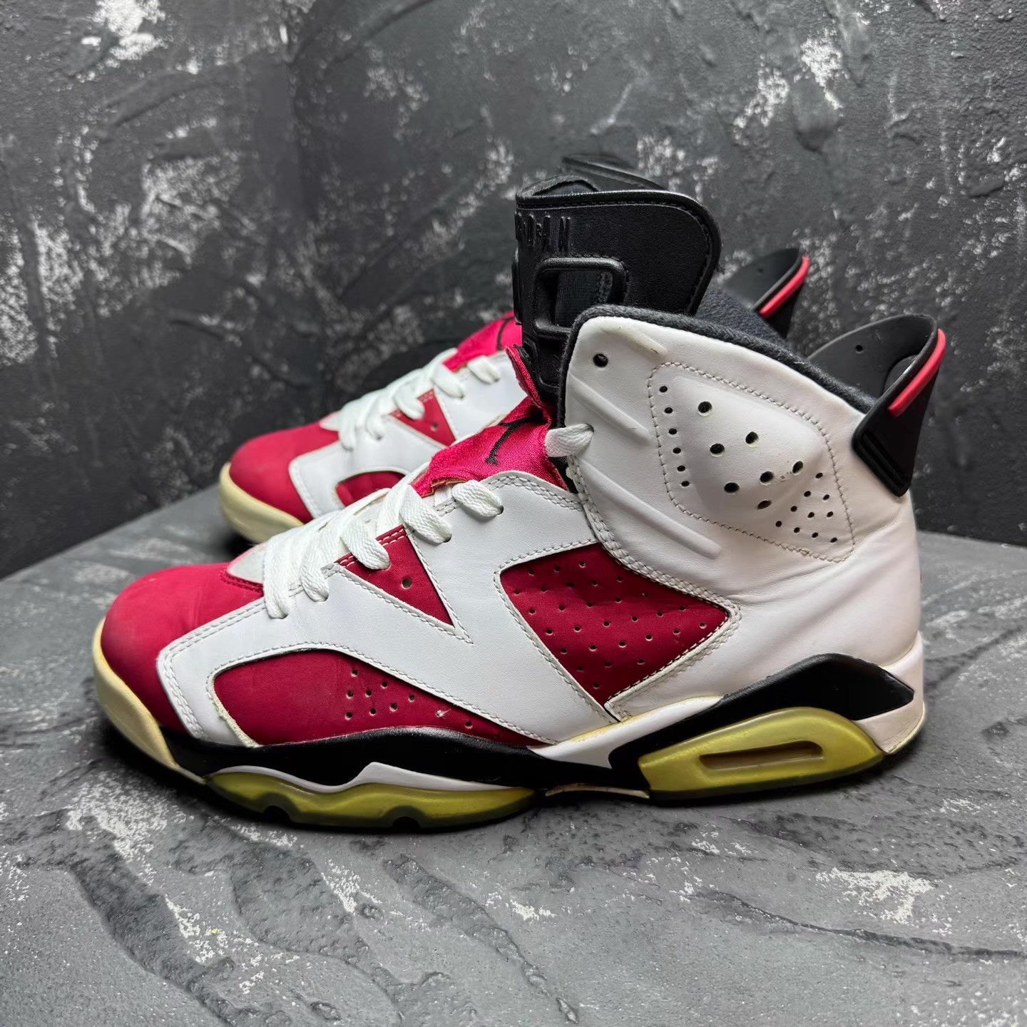 Nike Air Jordan 6 White Red "Carmine" (2014) Q10 Size US 9 / EU 42 - 6 Thumbnail