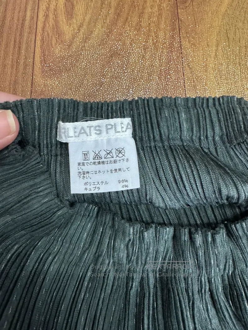 Issey Miyake Issey Miyake size:3 Dark Green Pleated Midi Skirt Size 22" - 7 Thumbnail