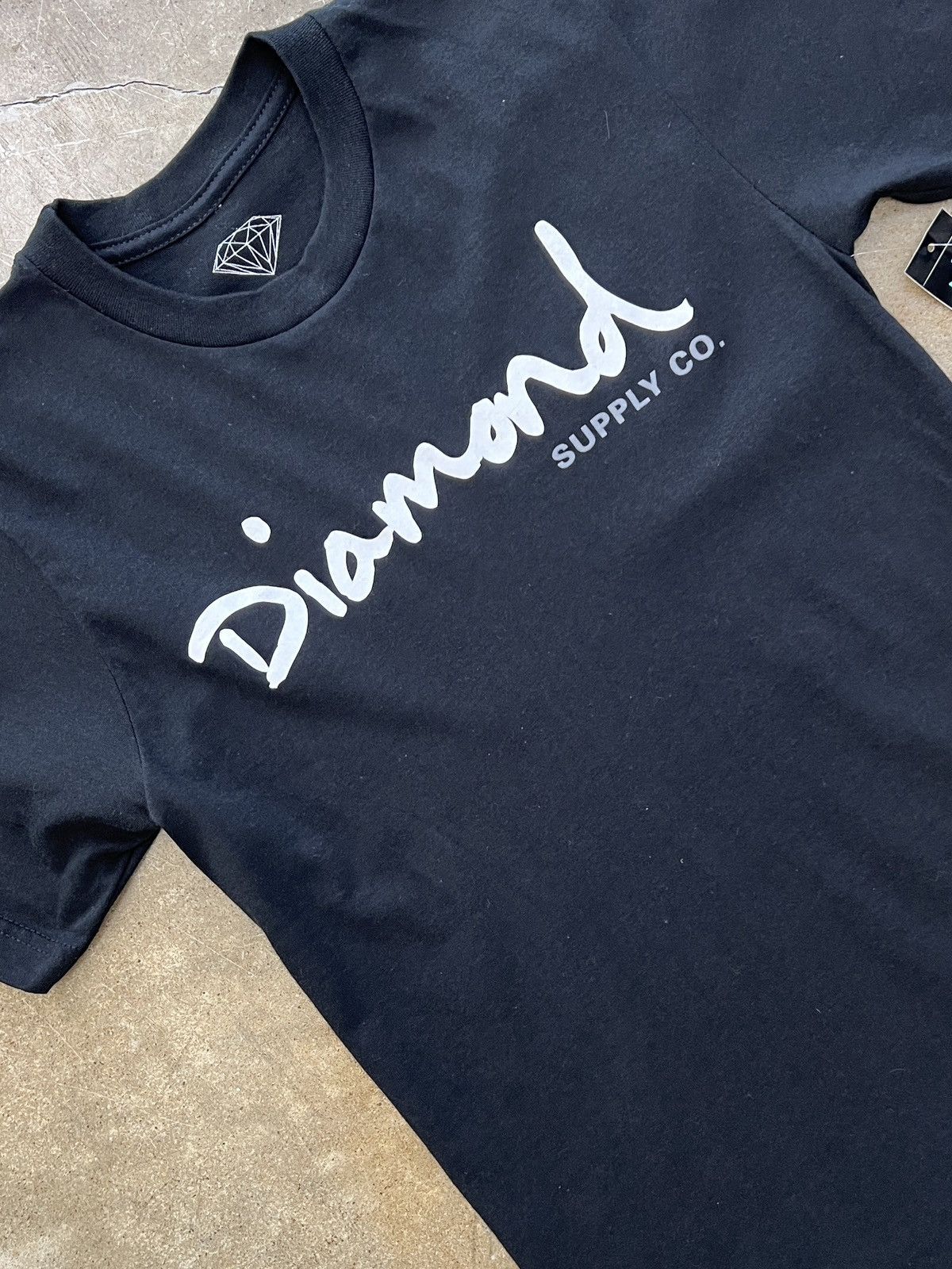 Diamond Supply Co. Diamond Supply OG Script BF Tee Black XS Size XS / US 0-2 / IT 36-38 - 1 Thumbnail