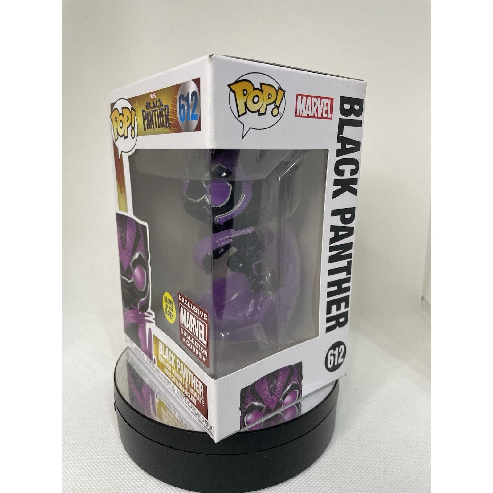 Marvel Comics Funko Pop! Vinyl: Marvel - Black Panther 612 - Glow Size ONE SIZE - 2 Thumbnail