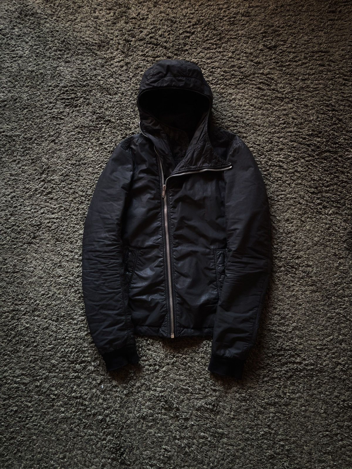 Rick Owens Drkshdw AW08 Rick Owens Drkshdw „Stag” Waxed Cotton Scuba Jacket Size US S / EU 44-46 / 1 - 2 Thumbnail
