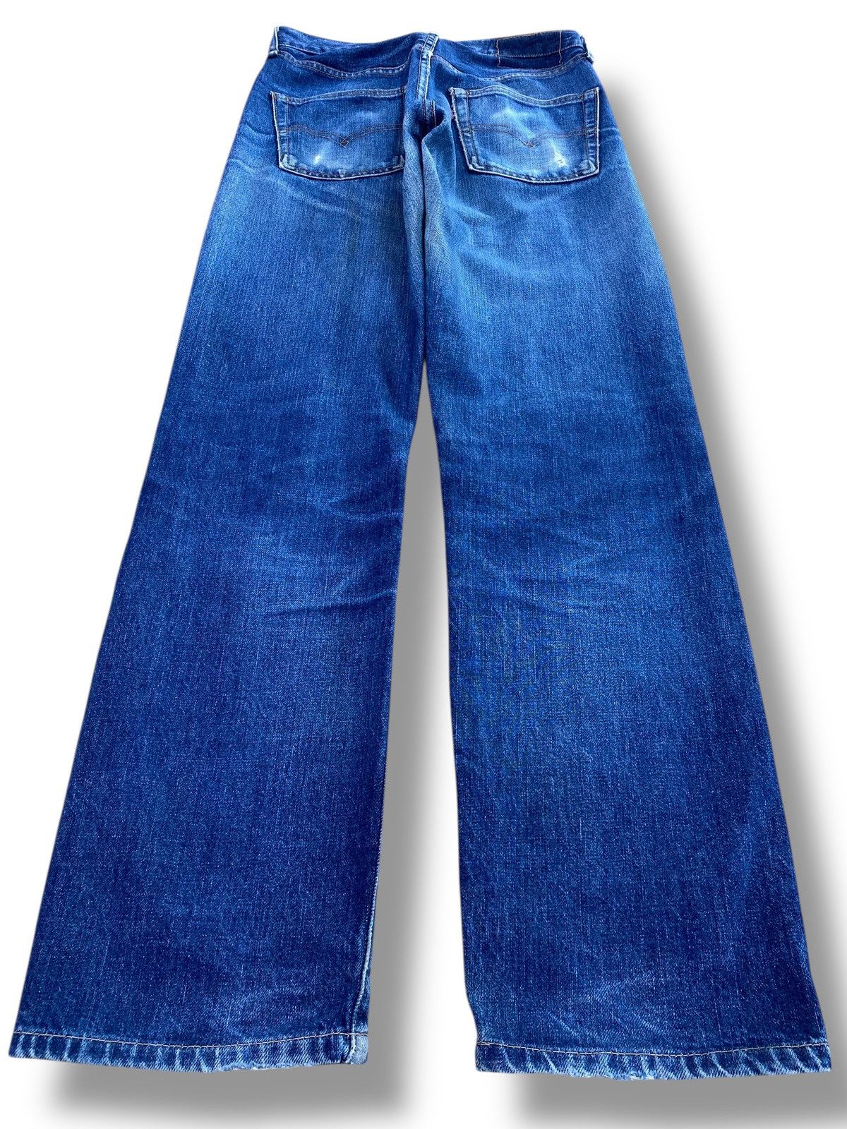Levi's Levi’s Selvedge Faded Indigo Style Wide Leg Jeans Size US 28 / EU 44 - 3 Thumbnail