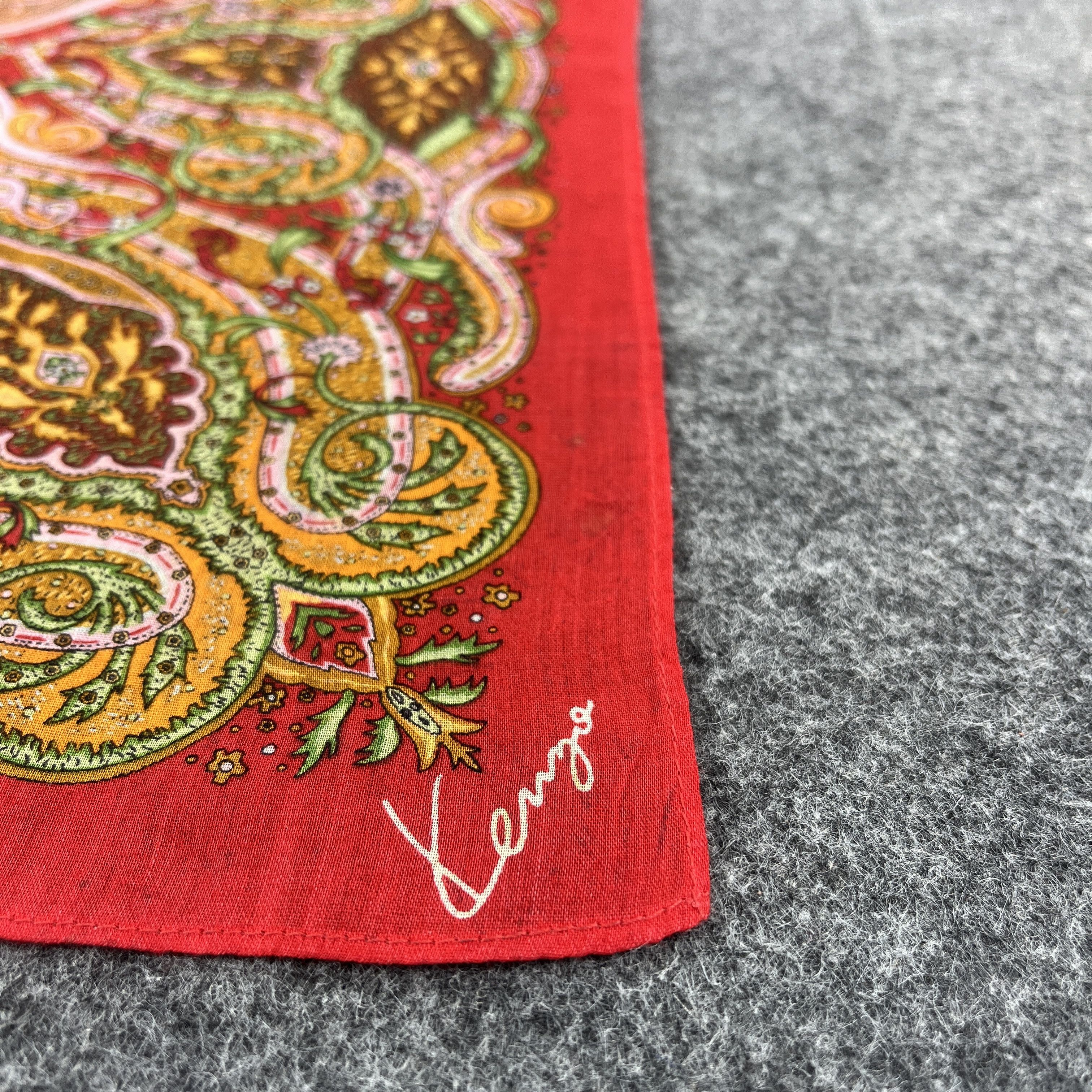 Kenzo × Vintage Kenzo Handkerchief / Bandana / Neckerchief B032 Size ONE SIZE - 5 Thumbnail
