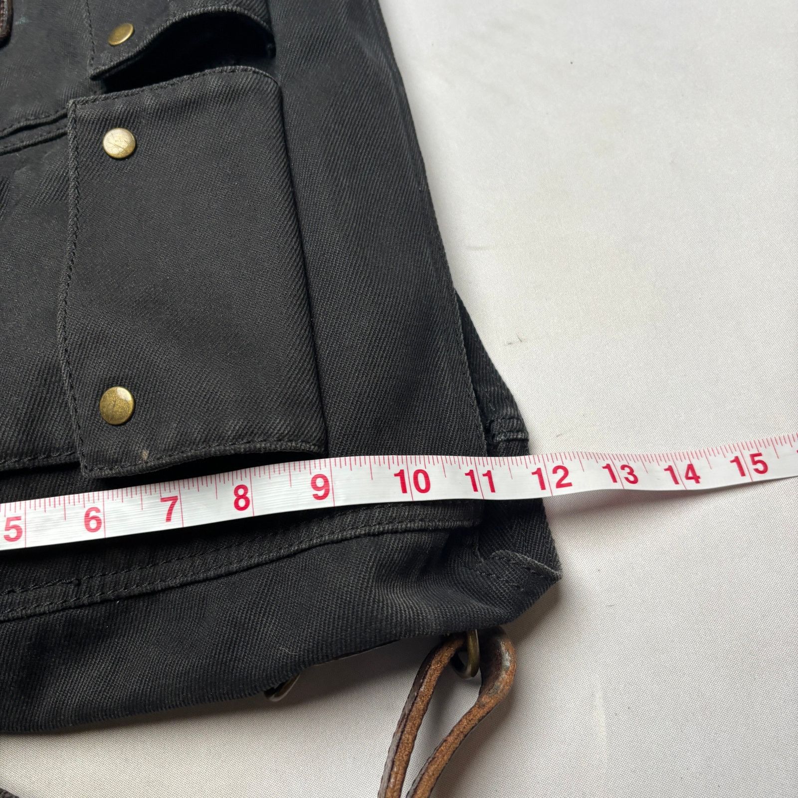 Ralph Lauren Rugby Ralph Lauren Canvas Utility Black Bag 12x19 Leather Size ONE SIZE - 10 Thumbnail