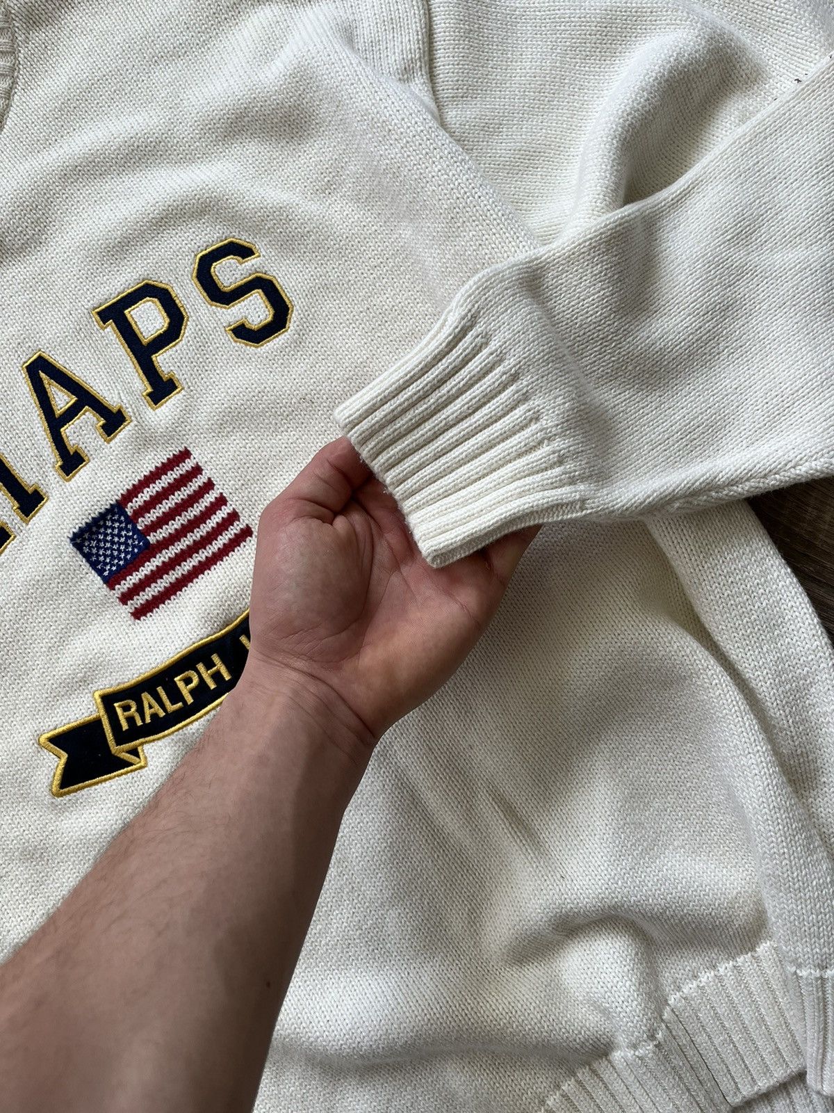 Ralph Lauren 🔥RARE🔥 Vintage Ralph Lauren Chaps Big Logo Sweter Size US M / EU 48-50 / 2 - 5 Thumbnail