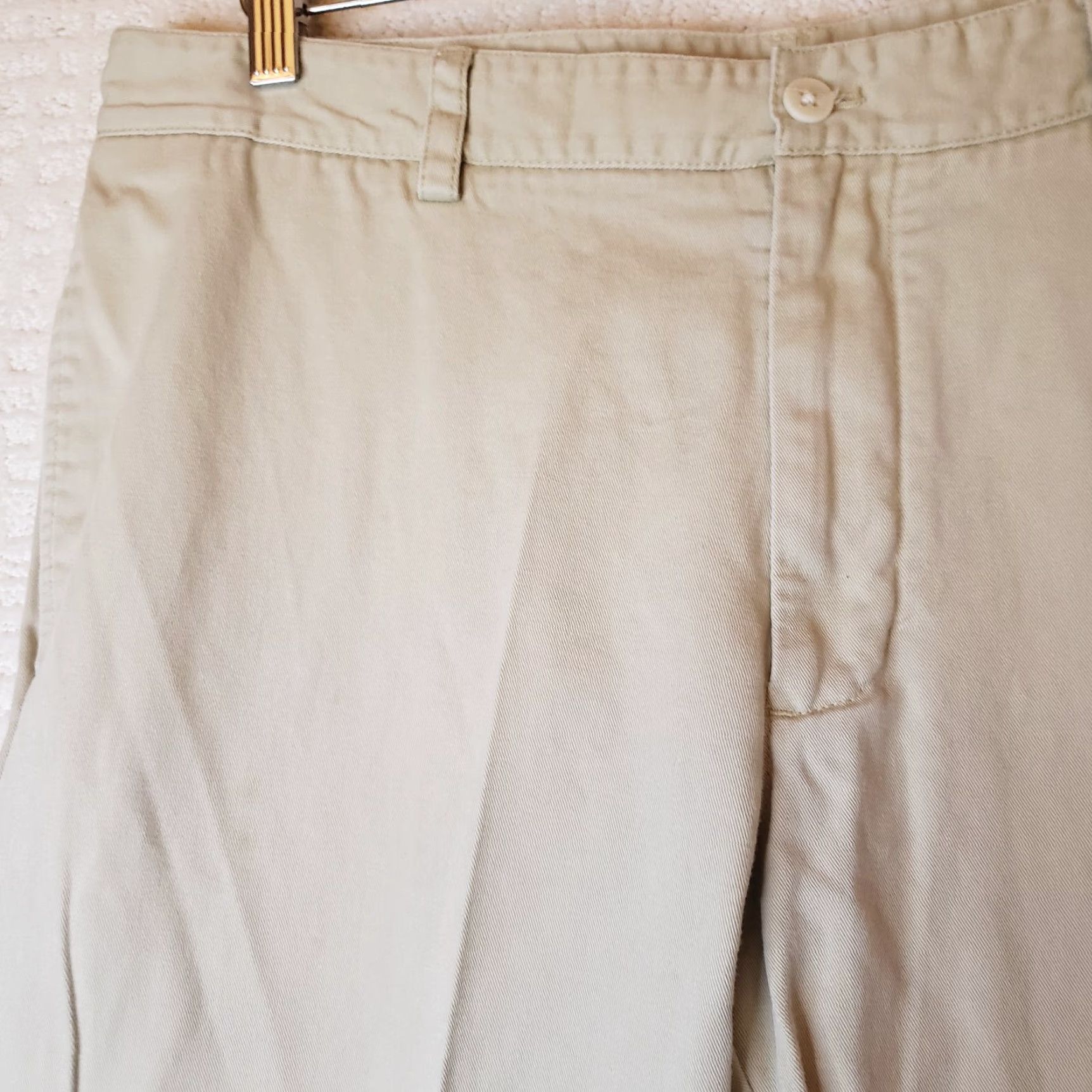 Vineyard Vines Vineyard Vines Pants Mens 36x32 Tan Flat Front Slim Fit Club Pant Chino Beige Solid Canvas 32in Inseam Mens Size US 36 / EU 52 - 4 Thumbnail
