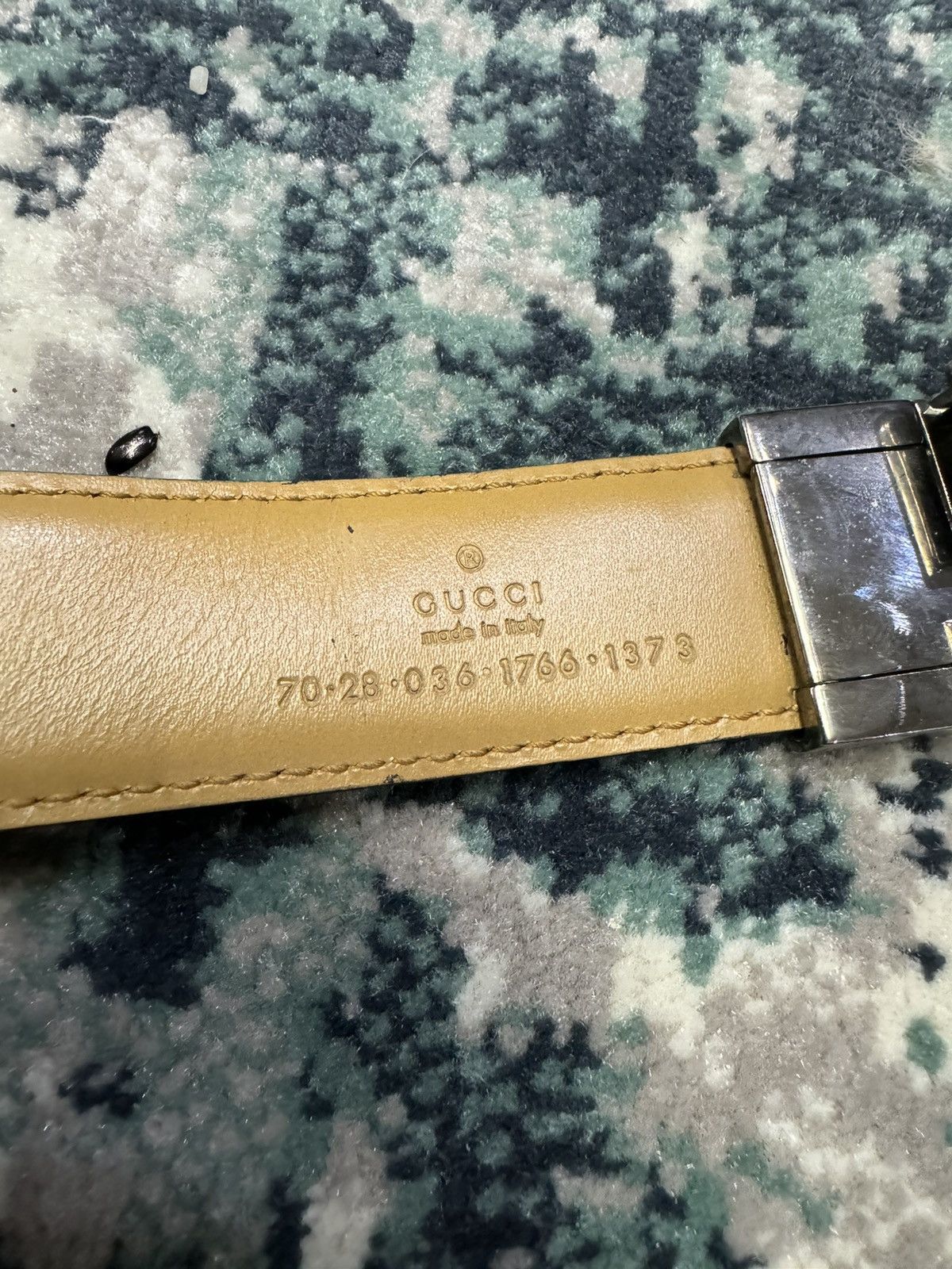 Gucci VINTAGE GUCCI BI-WAY LEATHER BELT Size 28 - 6 Thumbnail