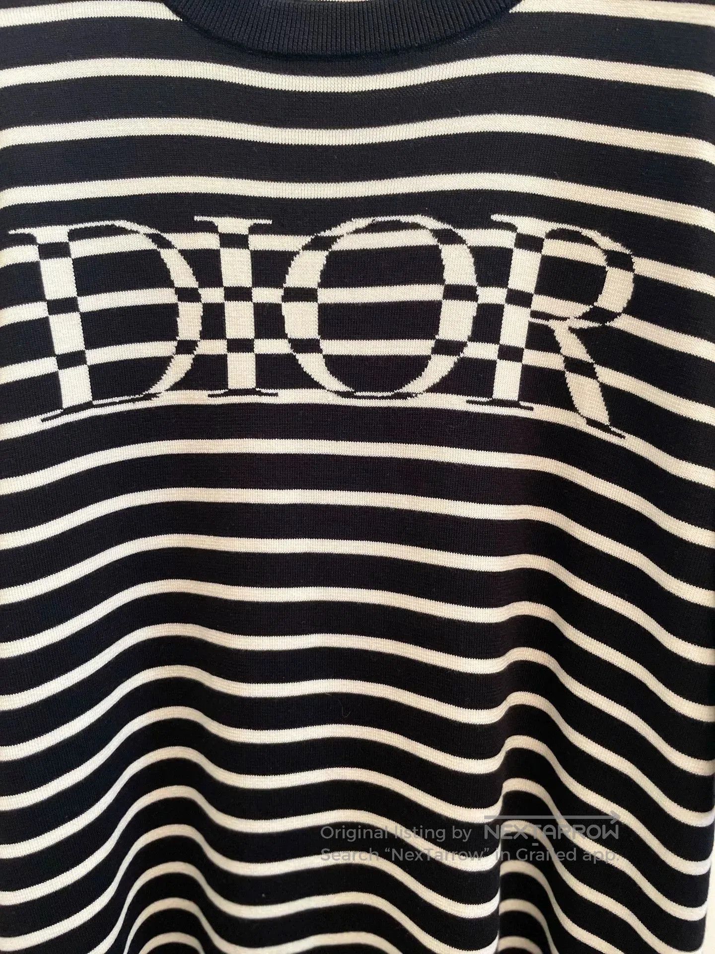 Dior Dior Striped Crewneck Short Sleeve Tee. Size US XL / EU 56 / 4 - 2 Thumbnail