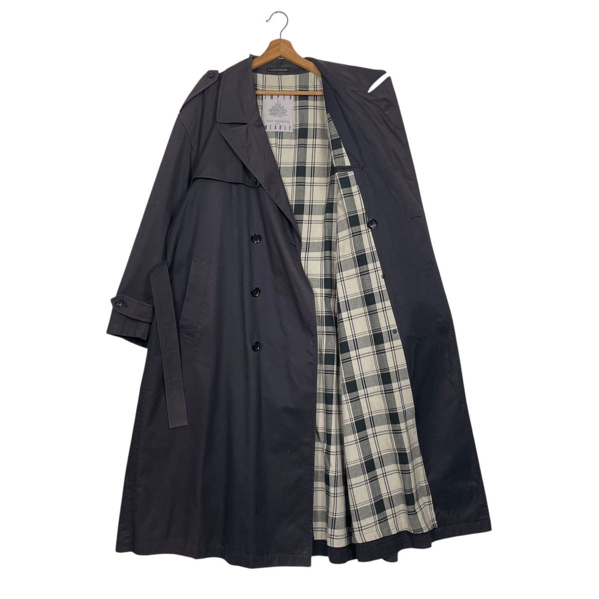 Yohji Yamamoto Yohji Yamamoto Homme Imper Meable Double Breasted Coat Size US M / EU 48-50 / 2 - 10 Thumbnail