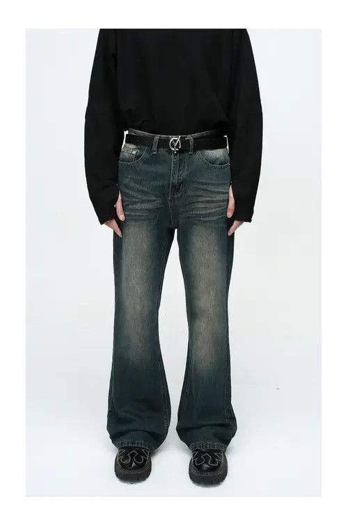 Other Vintage straight washed distressed flared jeans Size US 32 / EU 48 - 1 Thumbnail