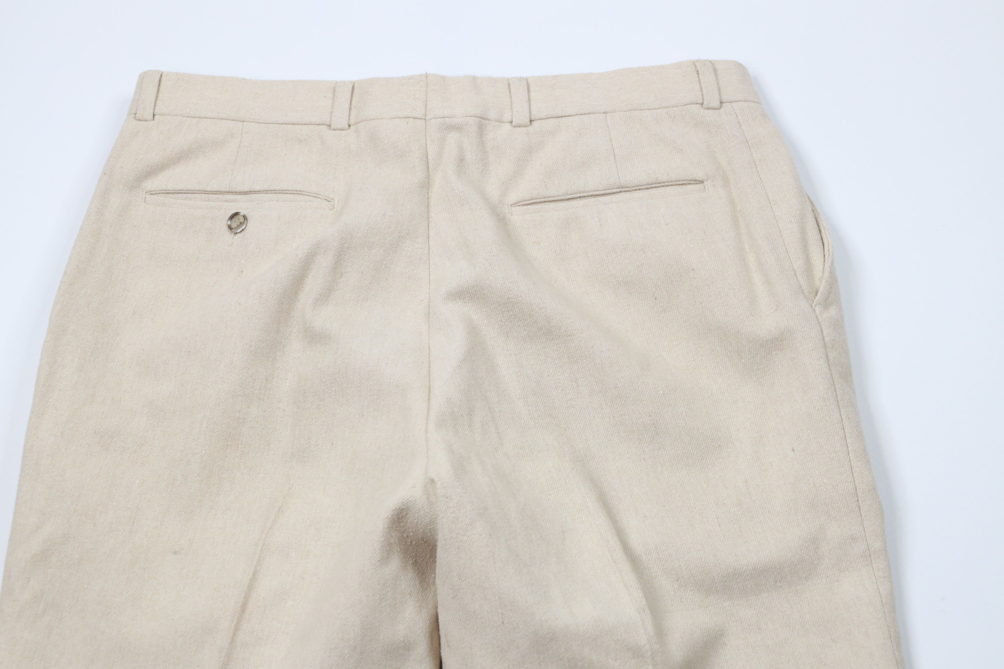 Vintage Vintage 90s Streetwear Heavy Wool Pleated Chino Pants Size US 36 / EU 52 - 11 Thumbnail